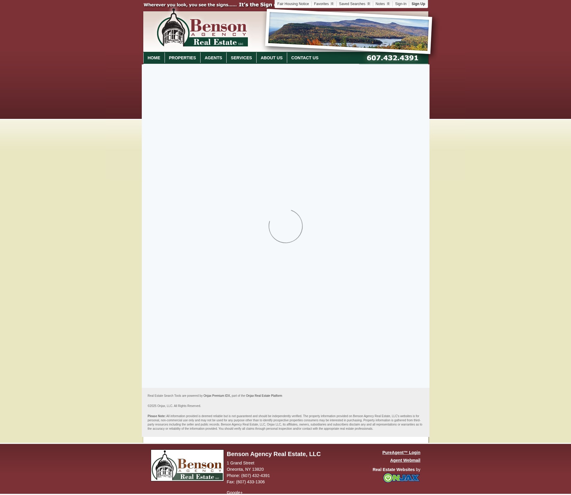 Screenshot of bensonre.com