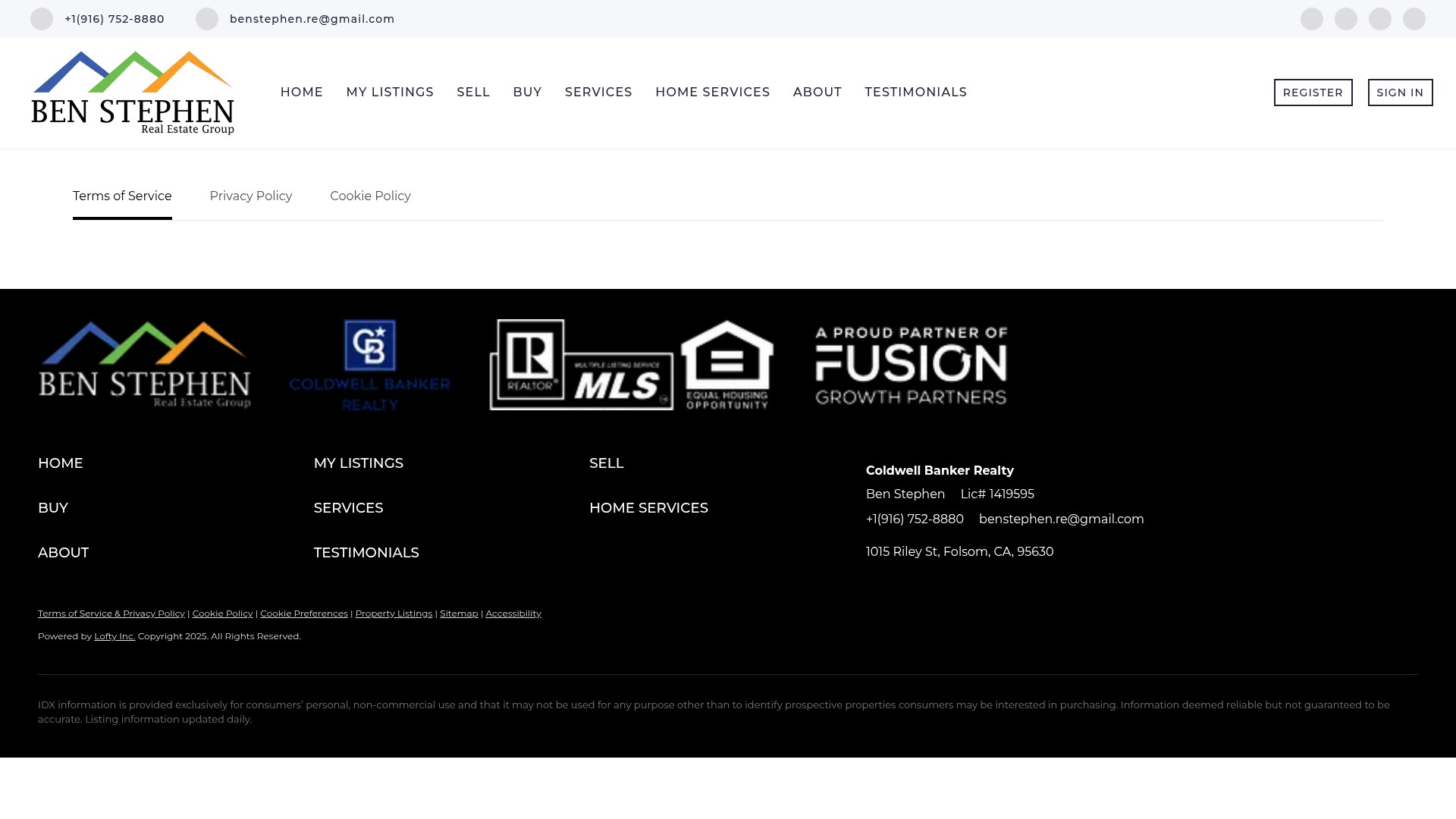 Screenshot of benstephen.com