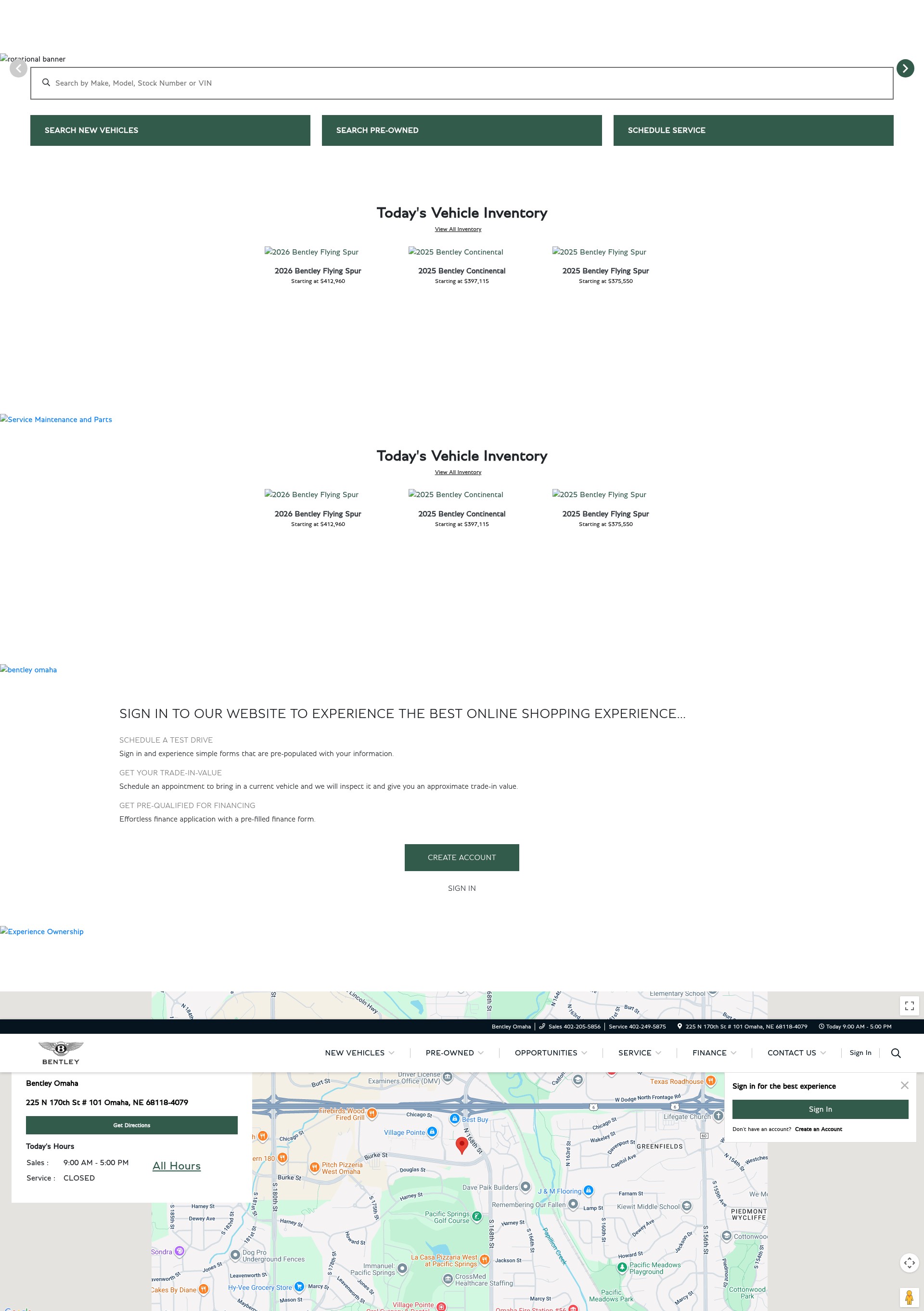 Screenshot of bentleywestomaha.com
