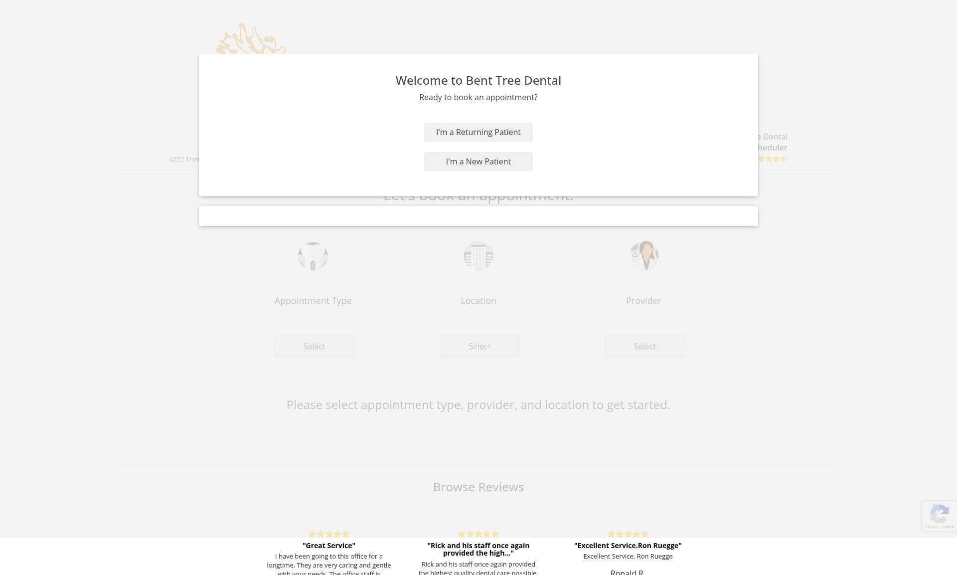Screenshot of benttreedental.com