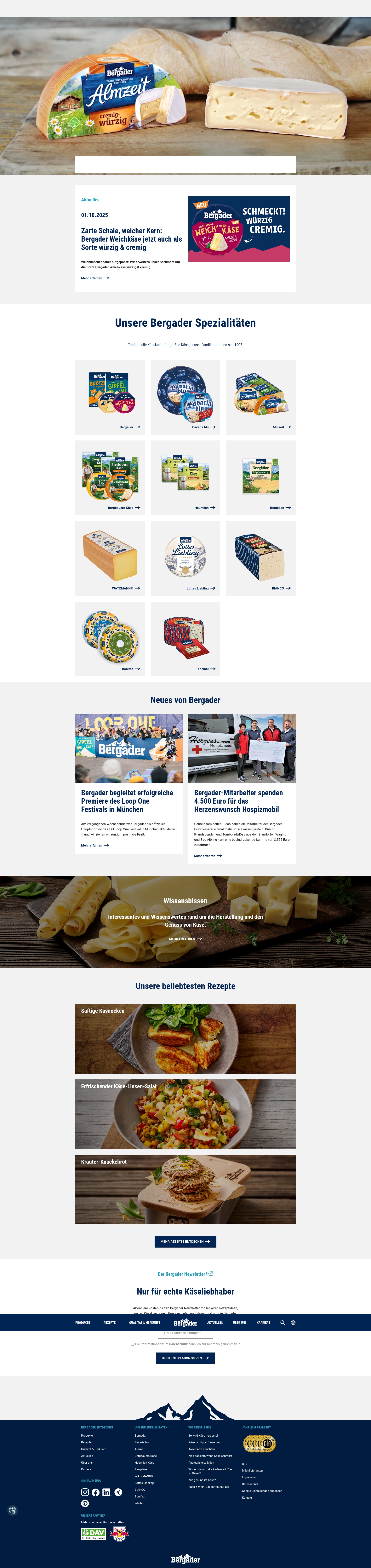 Screenshot of bergader.de