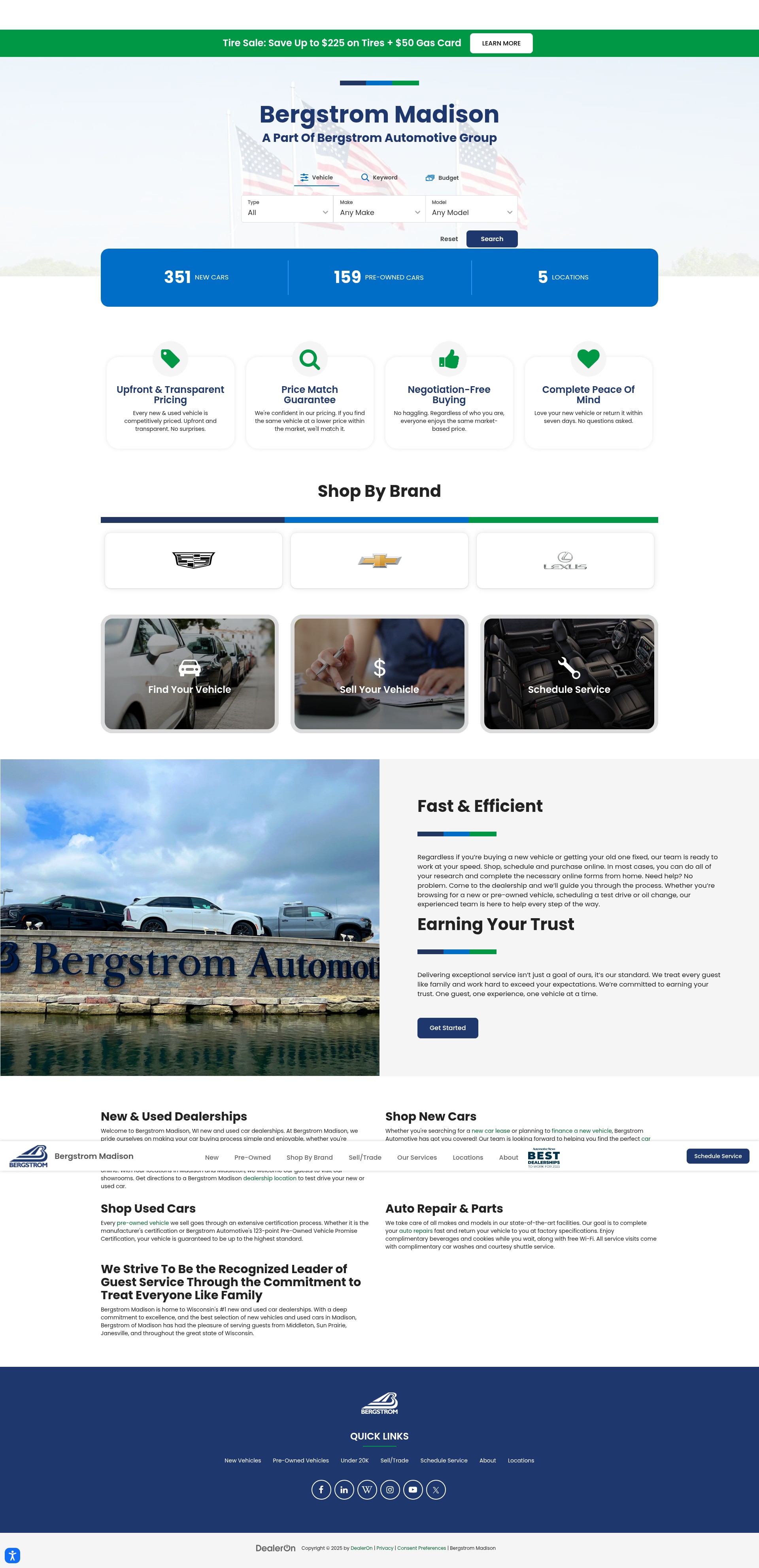Screenshot of bergstrommadison.com