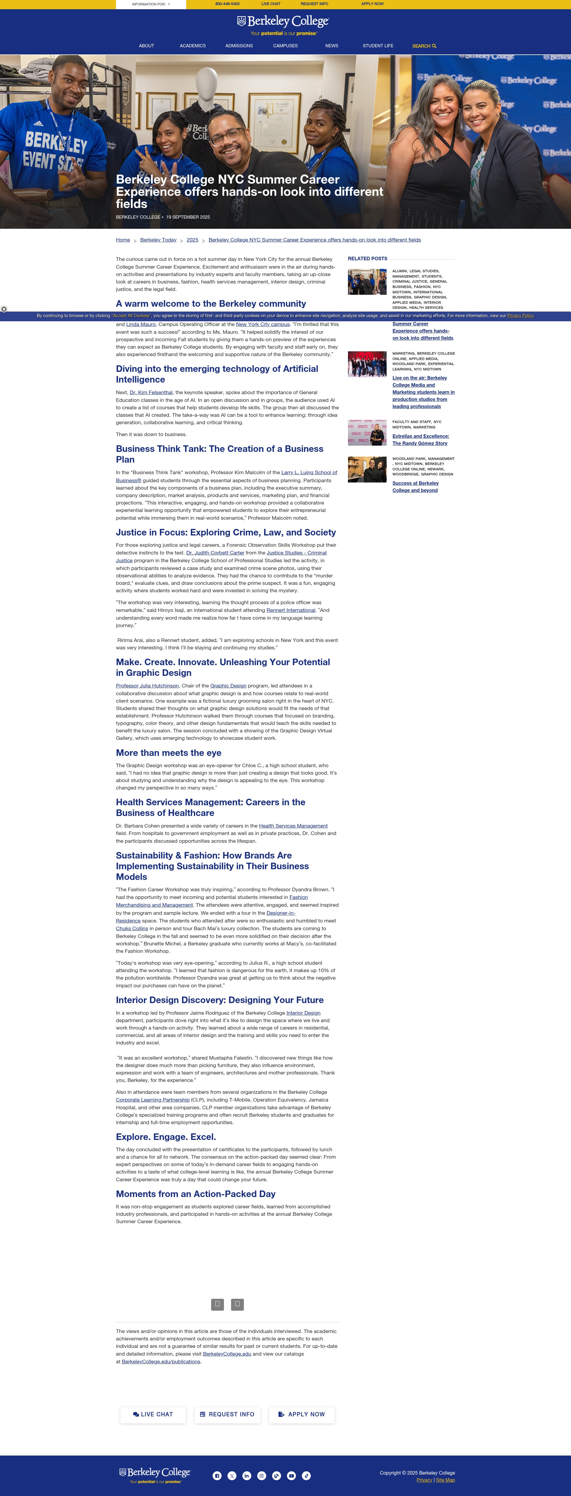 Screenshot of berkeleycollege.edu