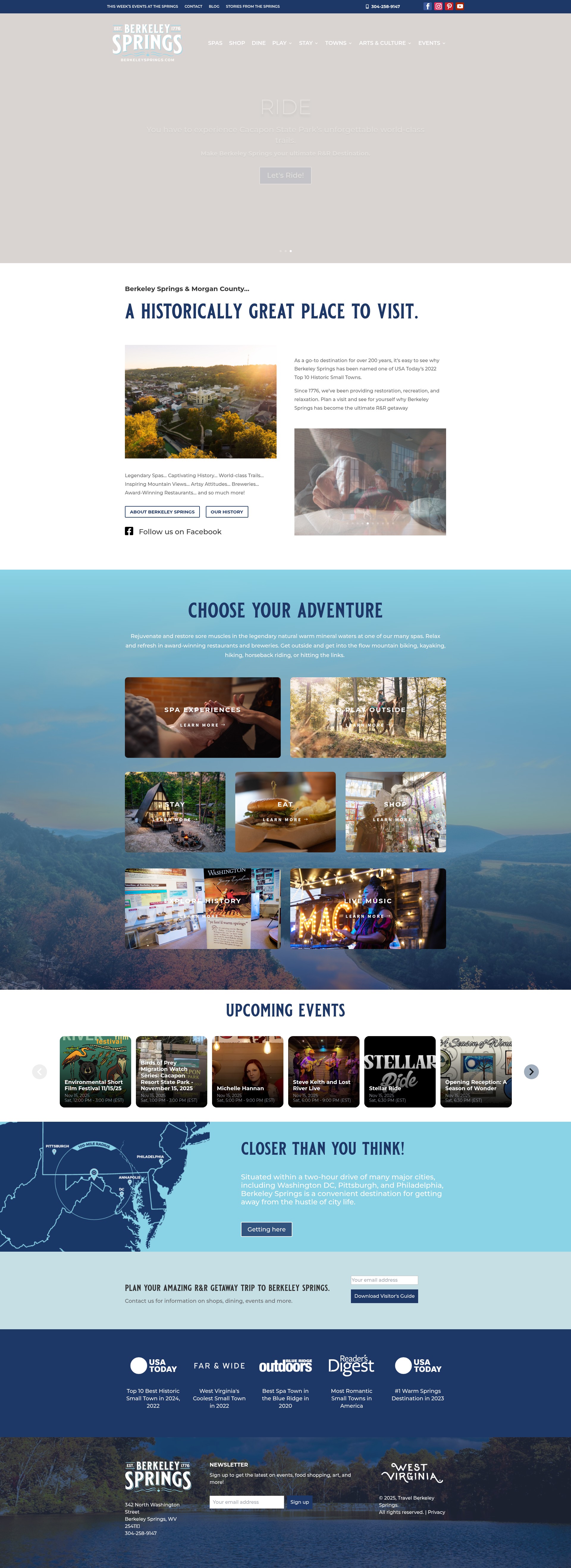 Screenshot of berkeleysprings.com