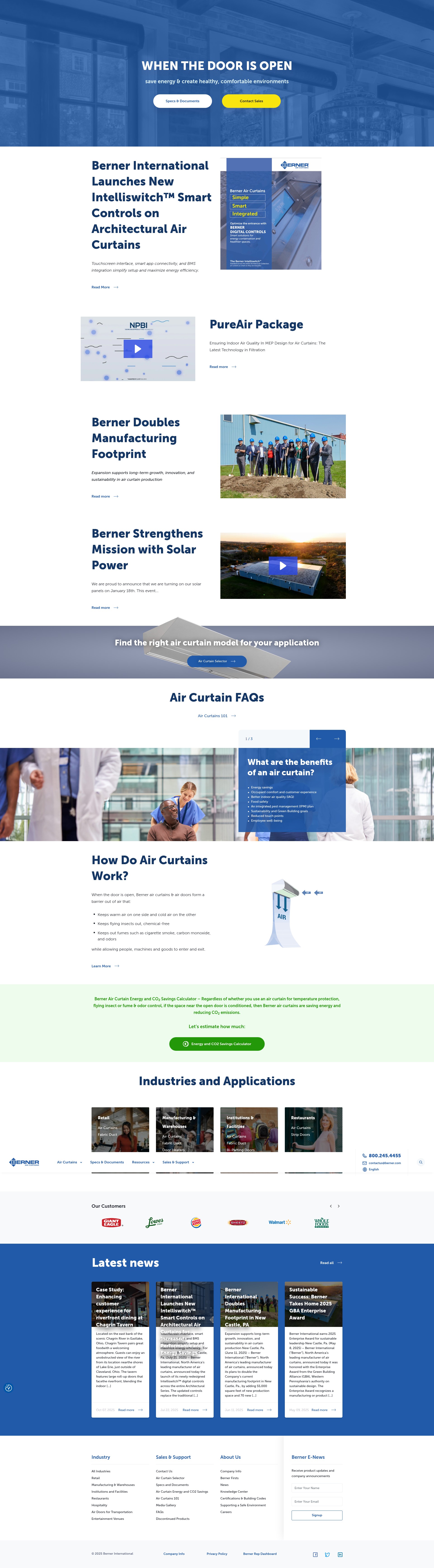 Screenshot of berner.com