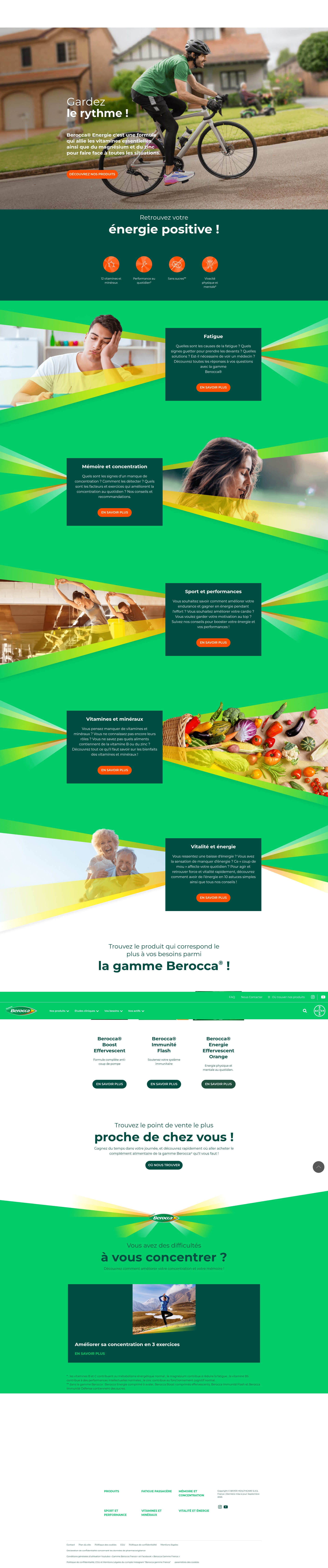 Screenshot of beroccagamme.fr