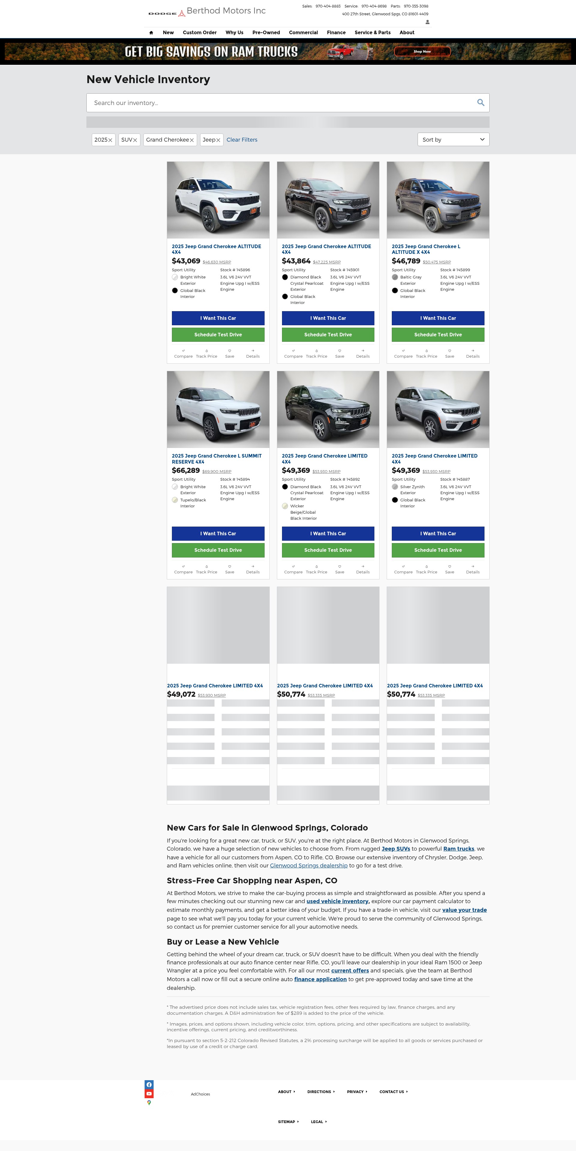 Screenshot of berthodmotors.net