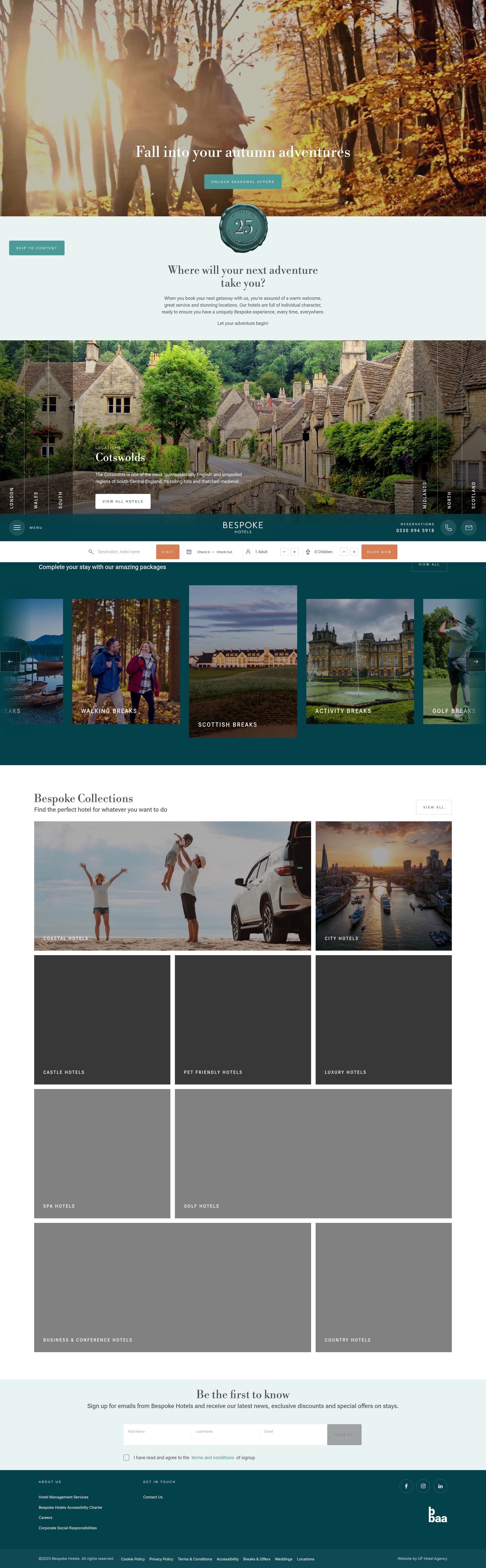 Screenshot of bespokehotels.com