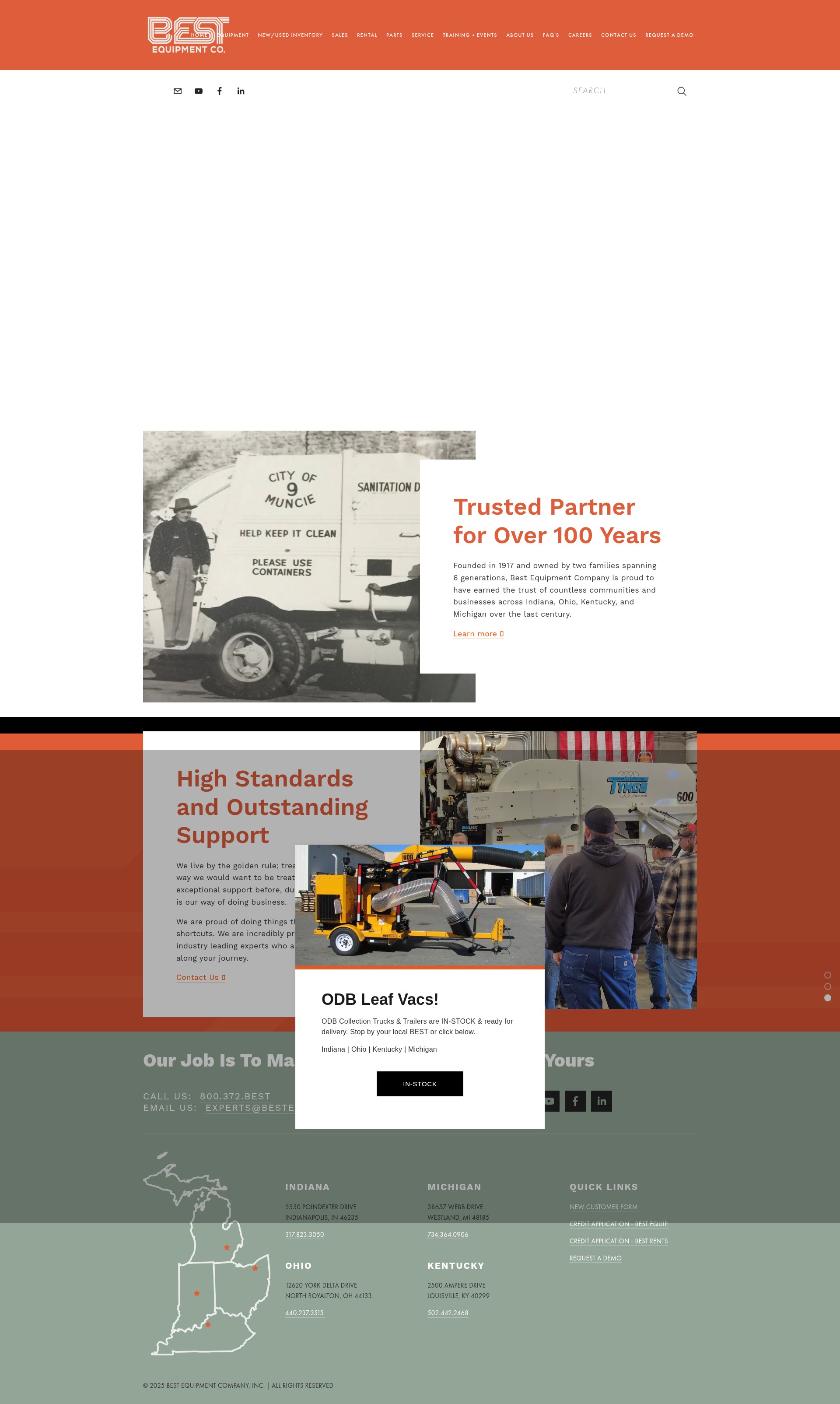 Screenshot of bestequipmentco.com