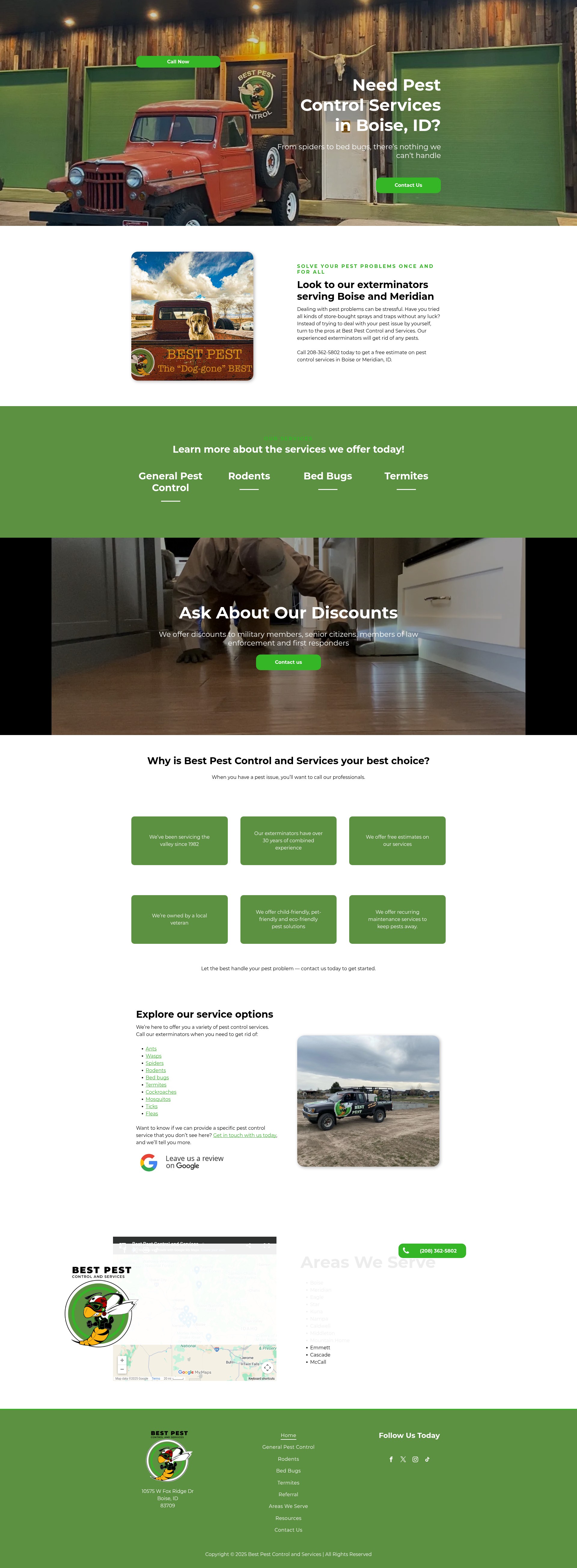 Screenshot of bestpestidaho.com