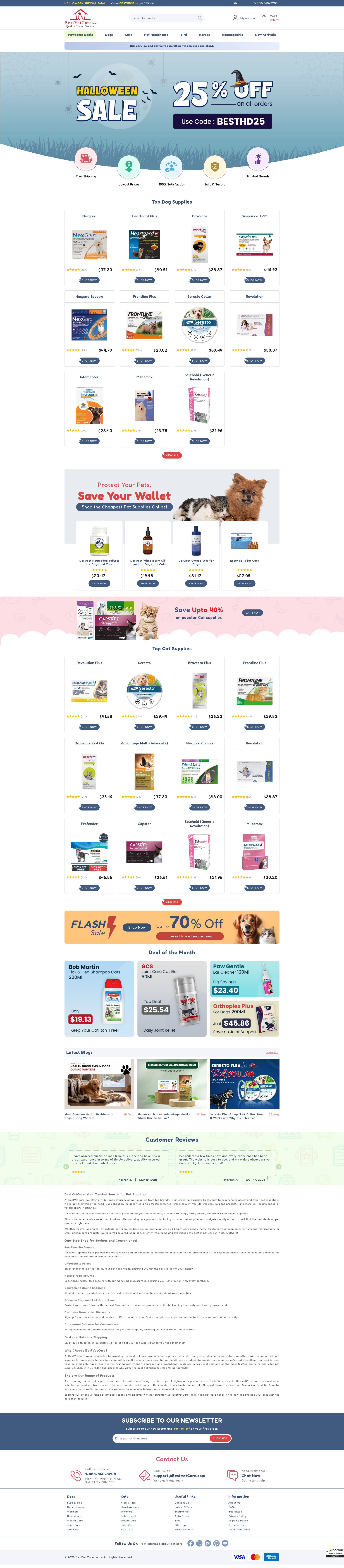 Screenshot of bestvetcare.com