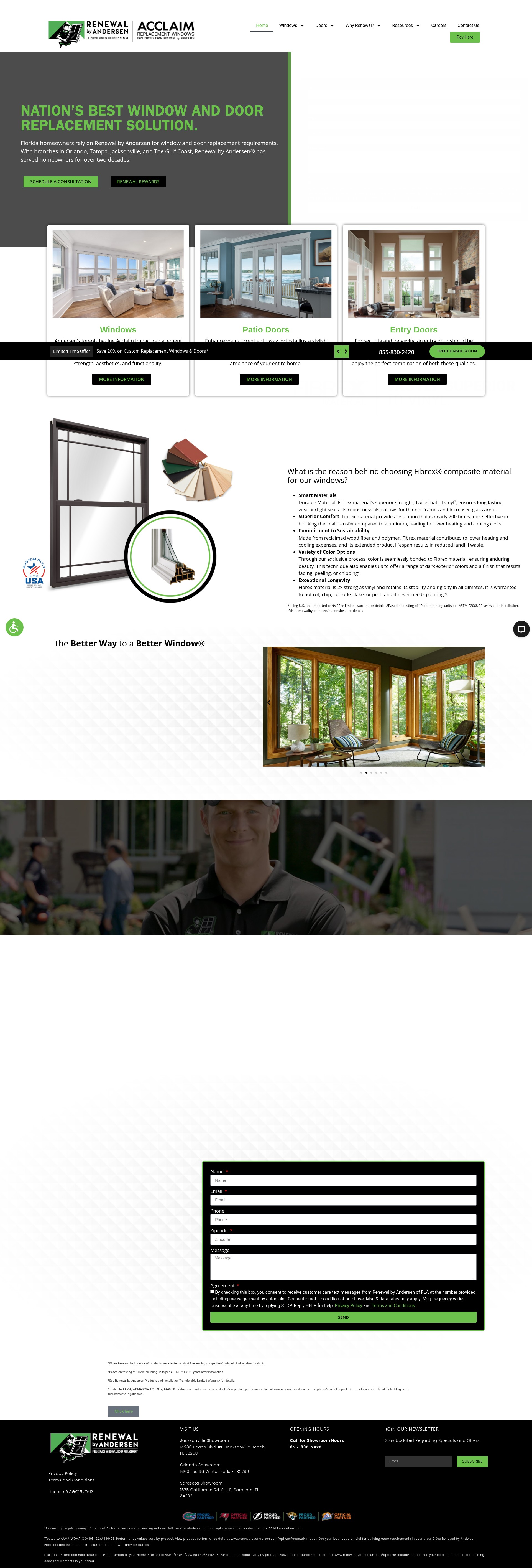 Screenshot of bestwindowsflorida.com