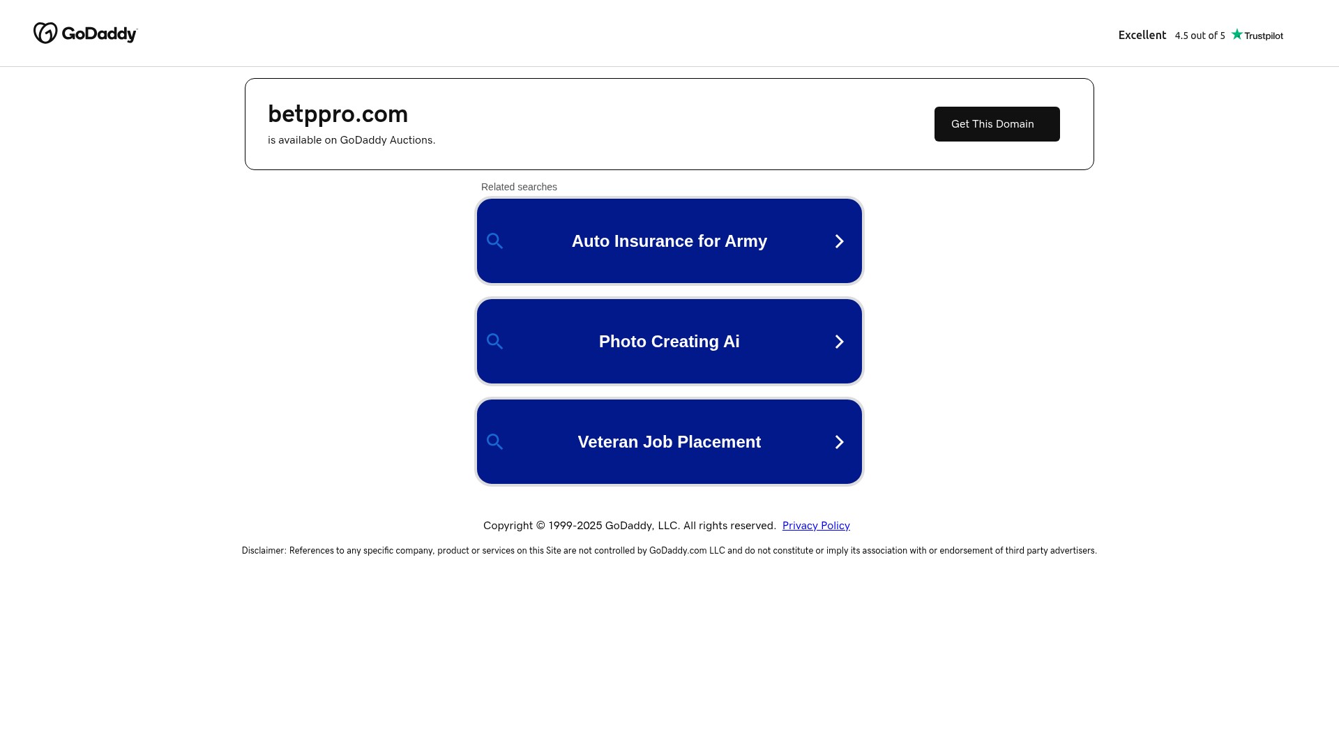 Screenshot of betppro.com