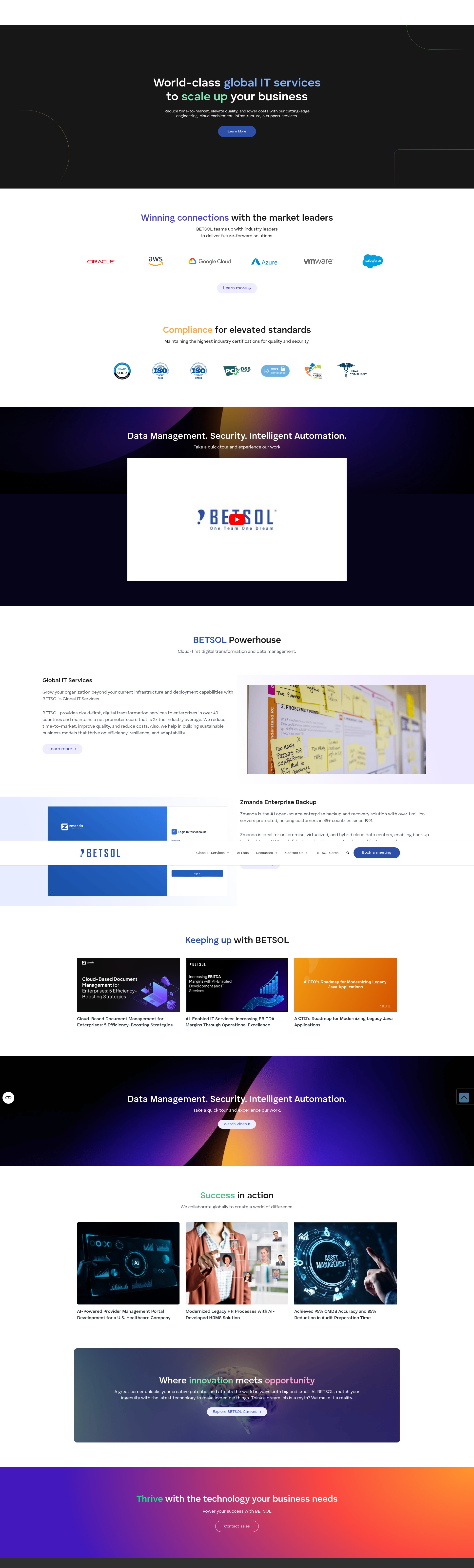 Screenshot of betsol.com
