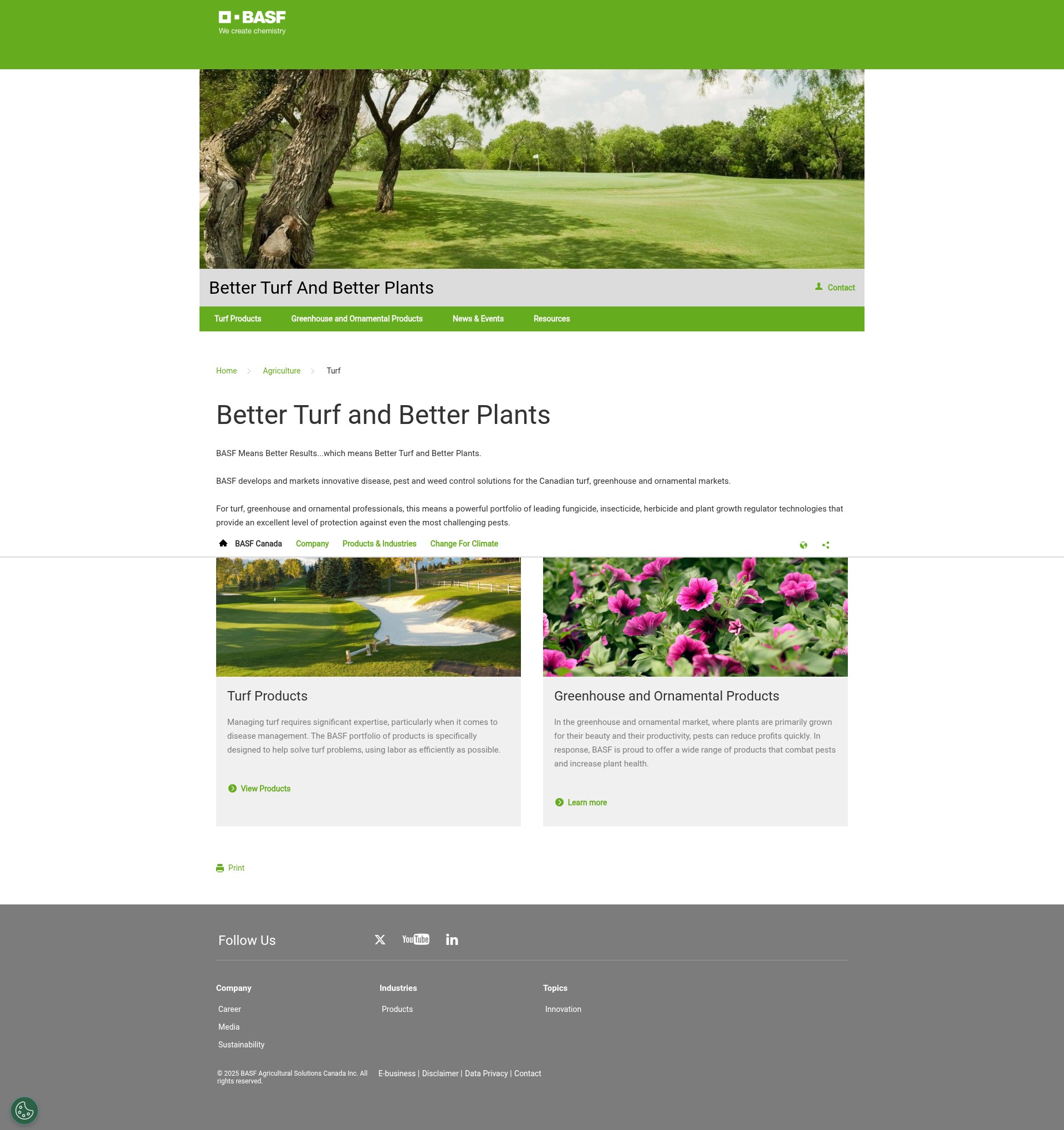 Screenshot of better-turf.basf.ca