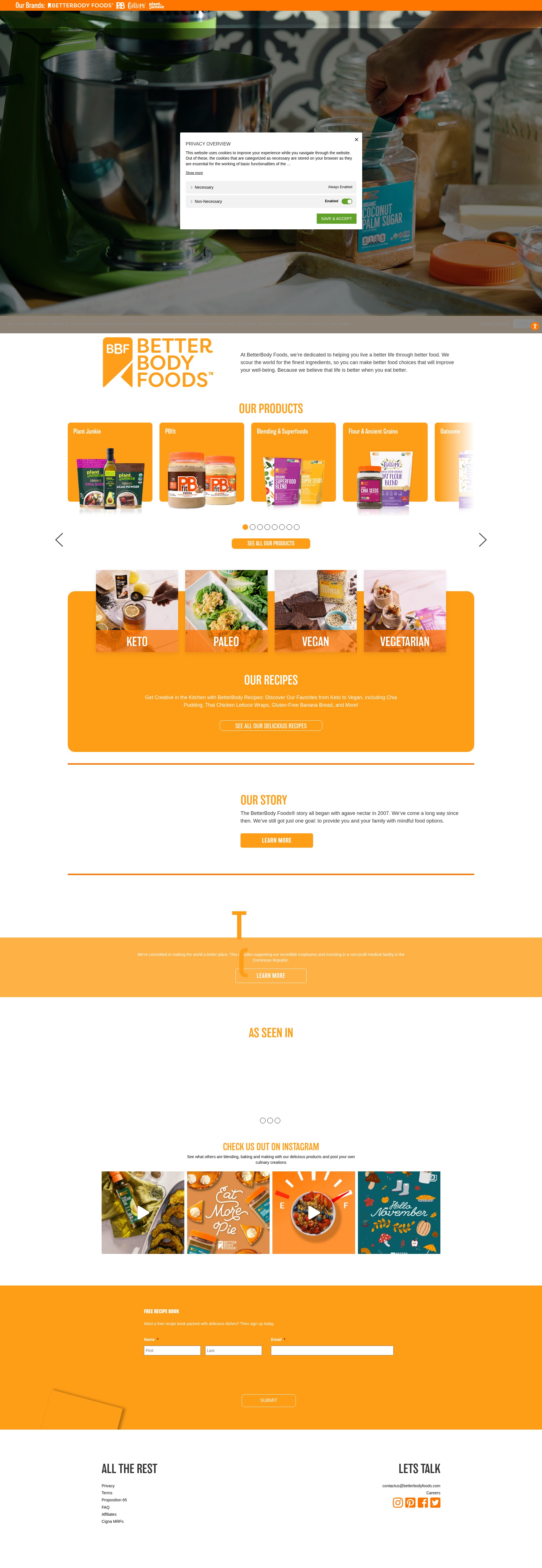 Screenshot of betterbodyfoods.com