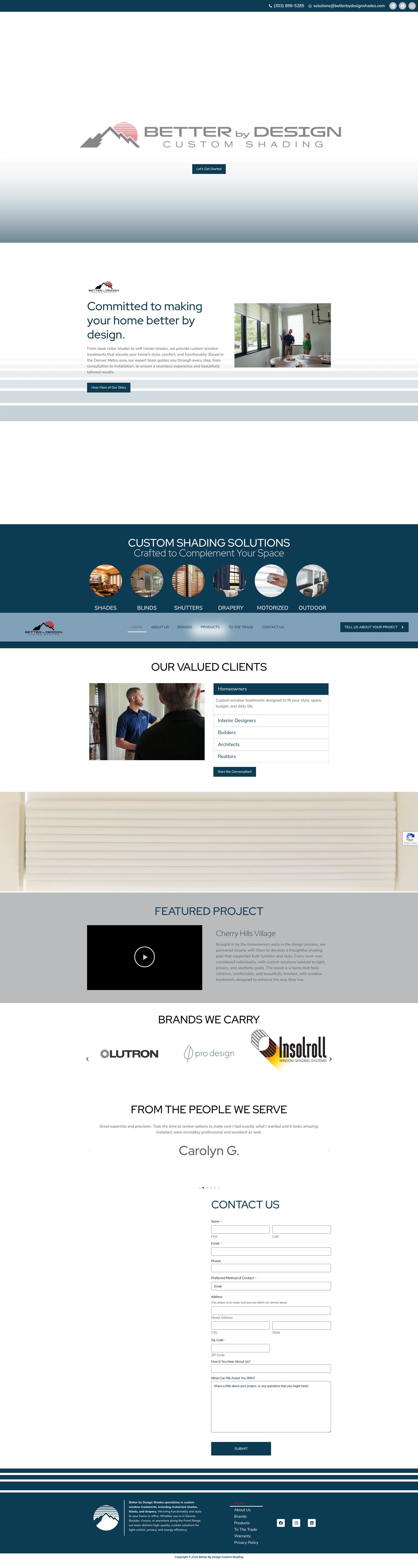 Screenshot of betterbydesignshades.com