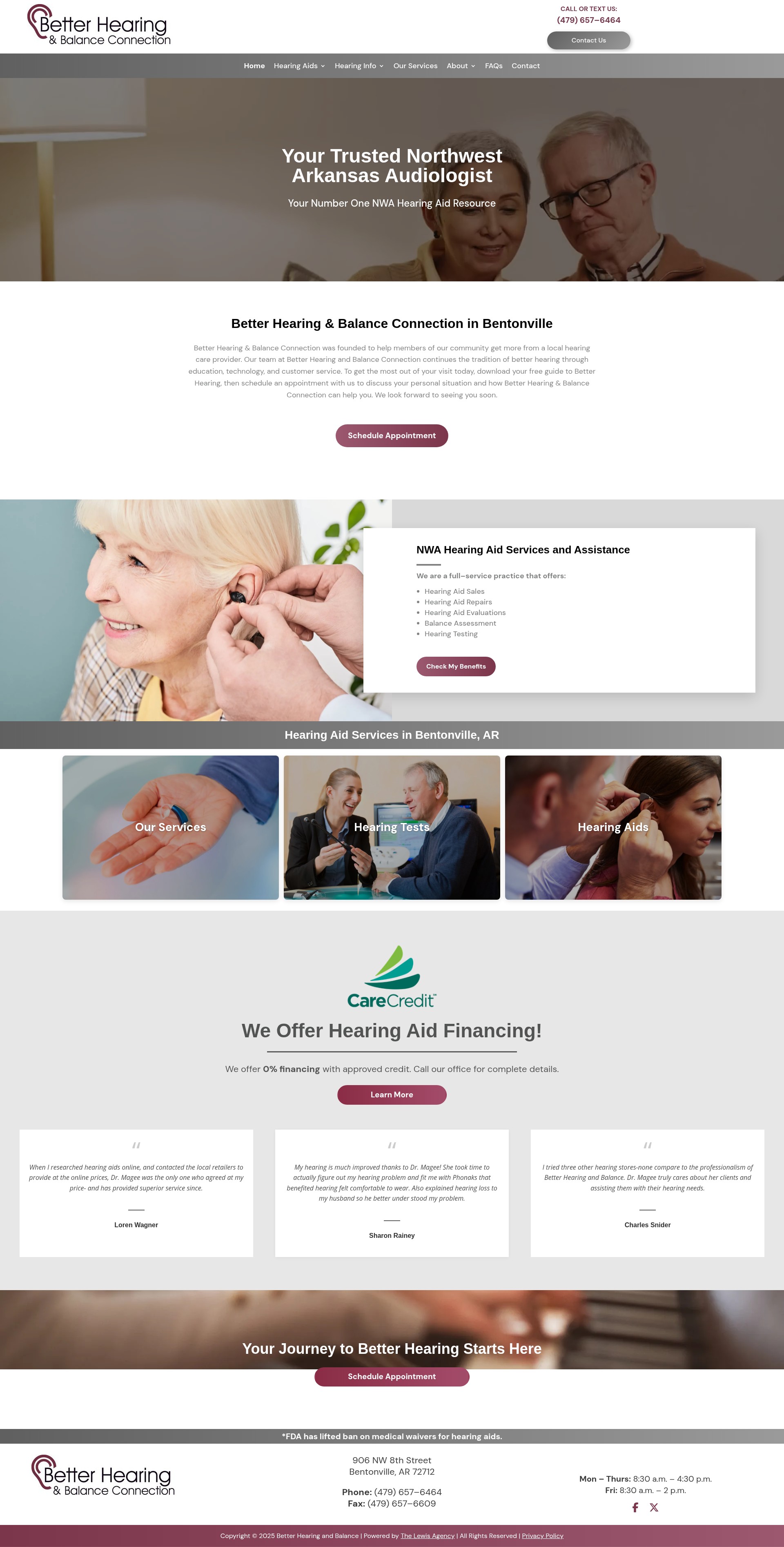 Screenshot of betterhearingandbalance.net