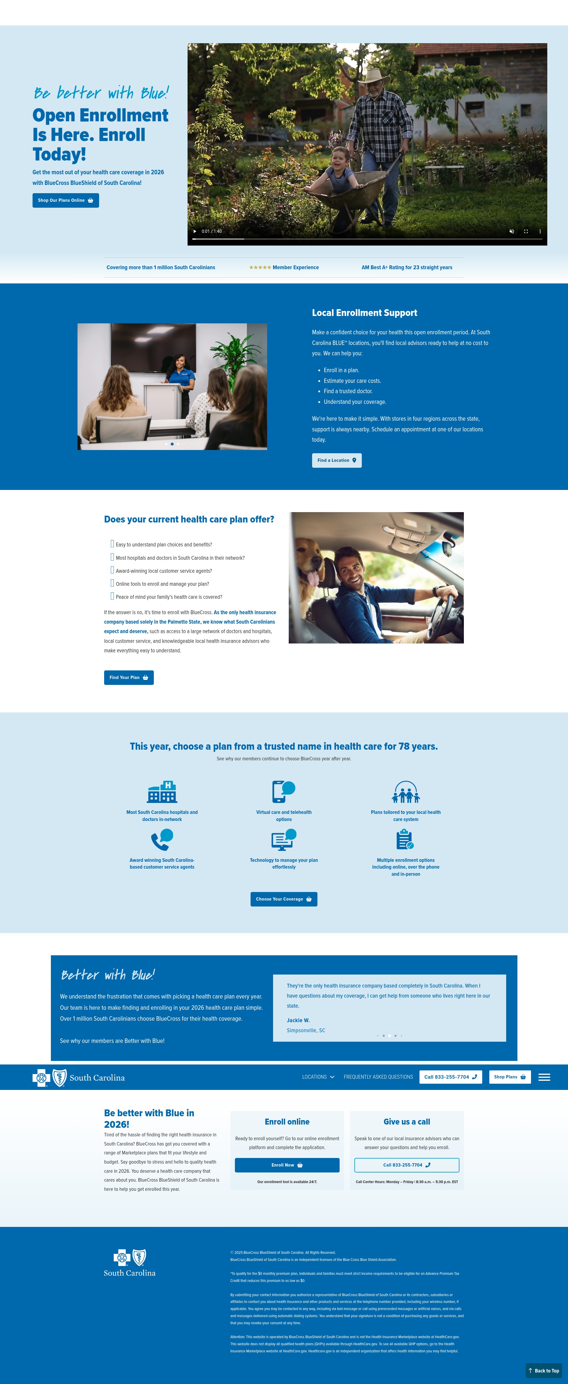Screenshot of betterwithbluesc.com
