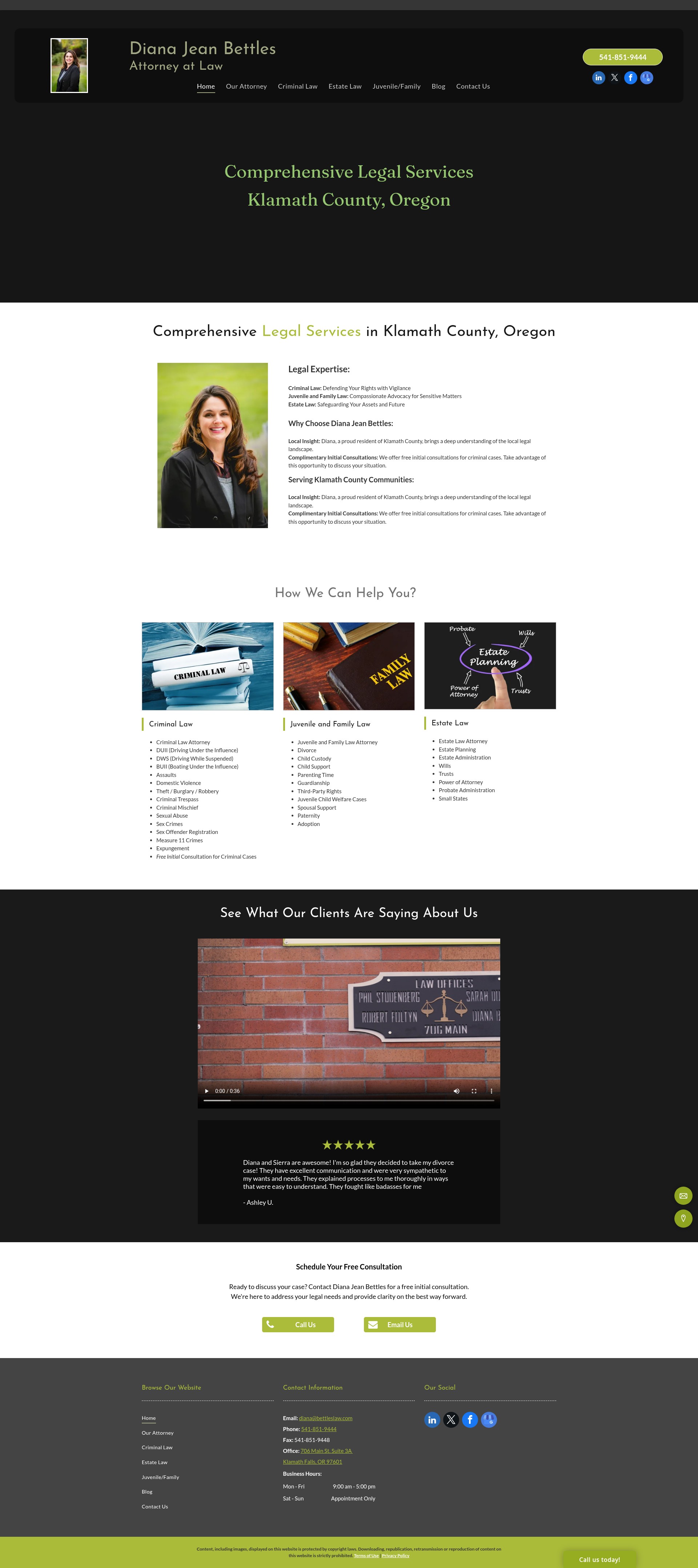 Screenshot of bettleslaw.com