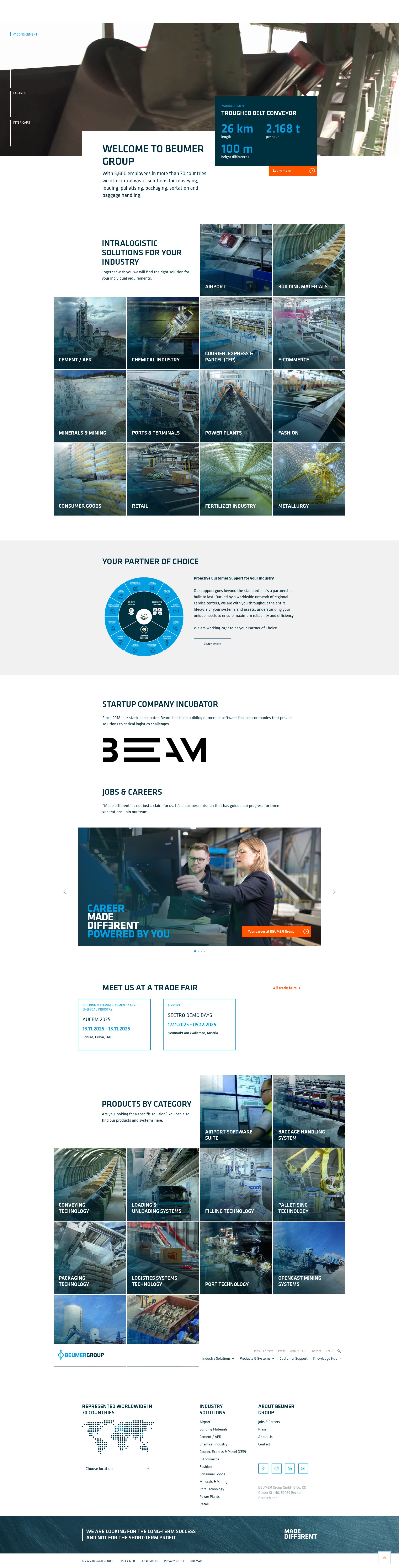 Screenshot of beumergroup.com