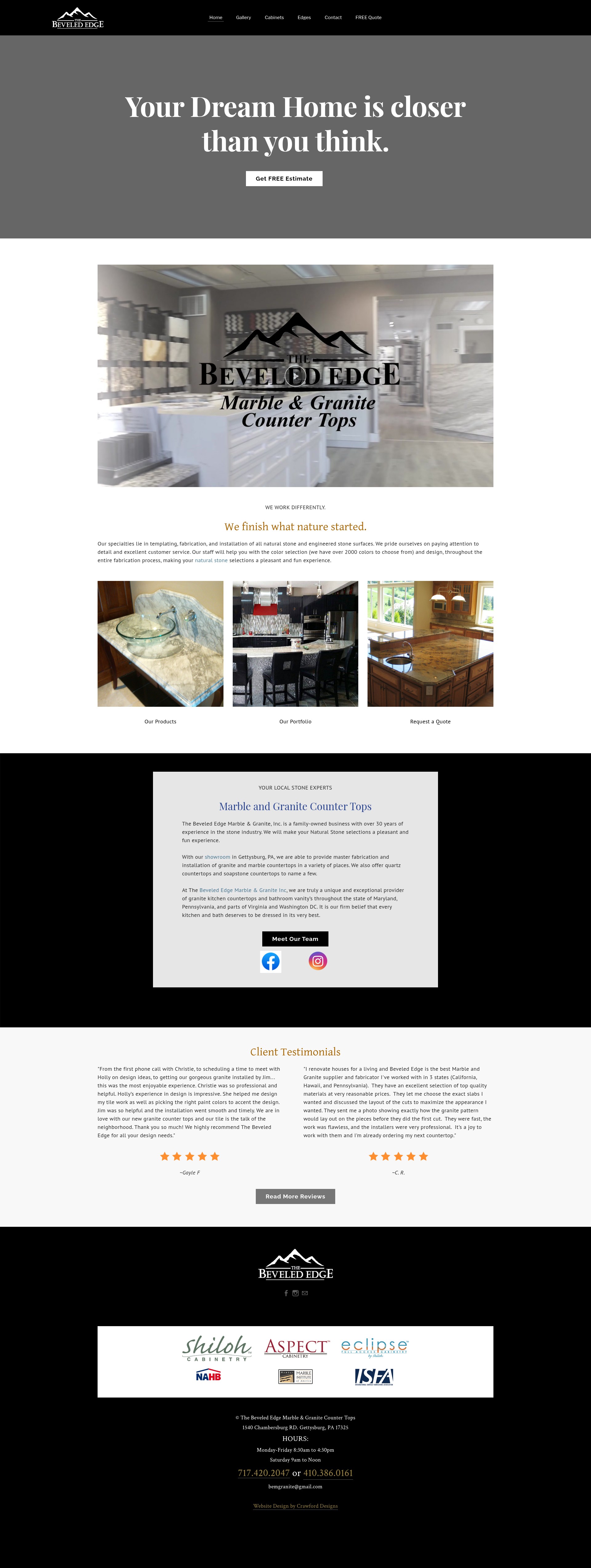 Screenshot of bevelededge.net
