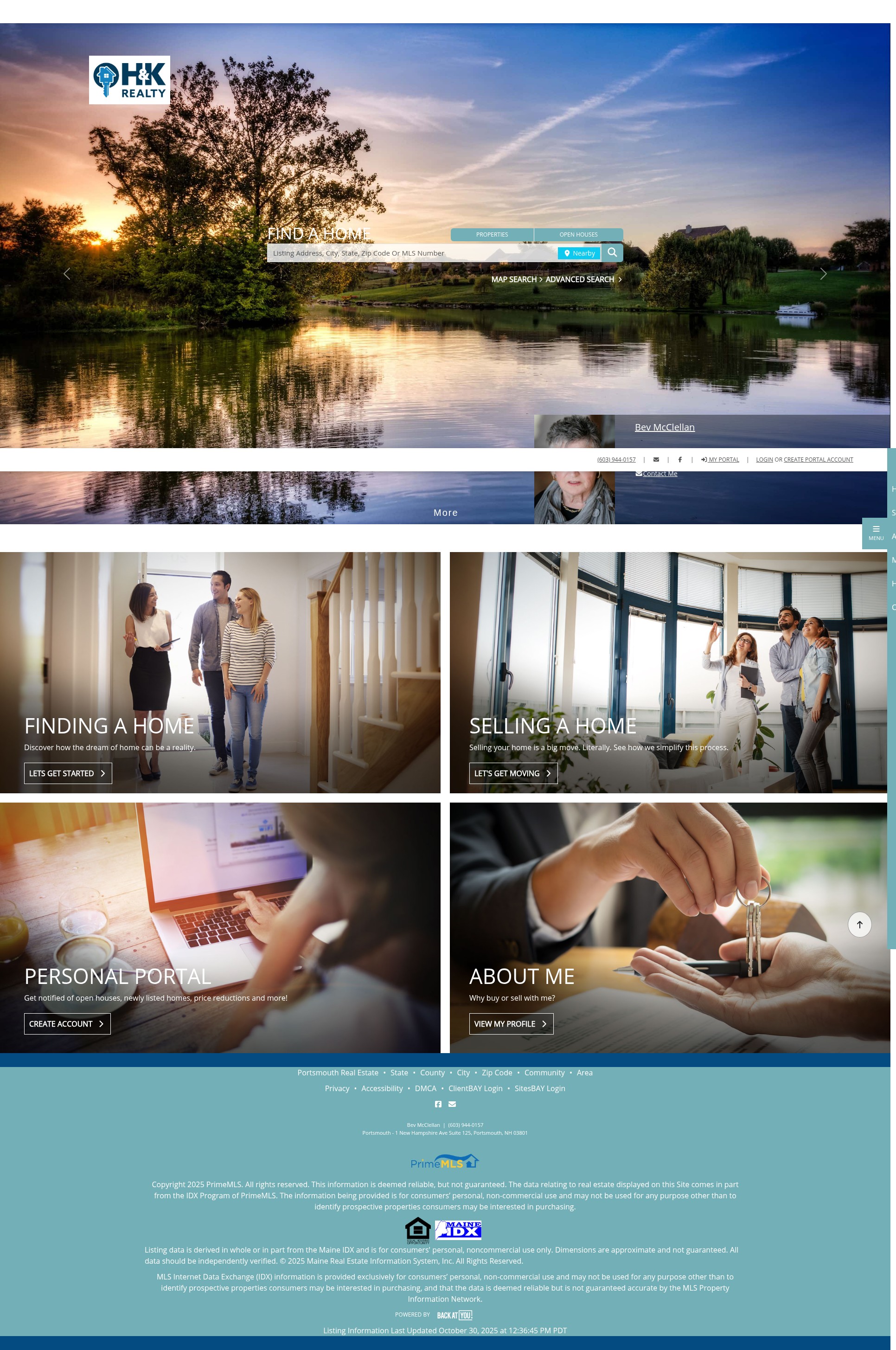 Screenshot of bevmcclellan.h-krealty.com