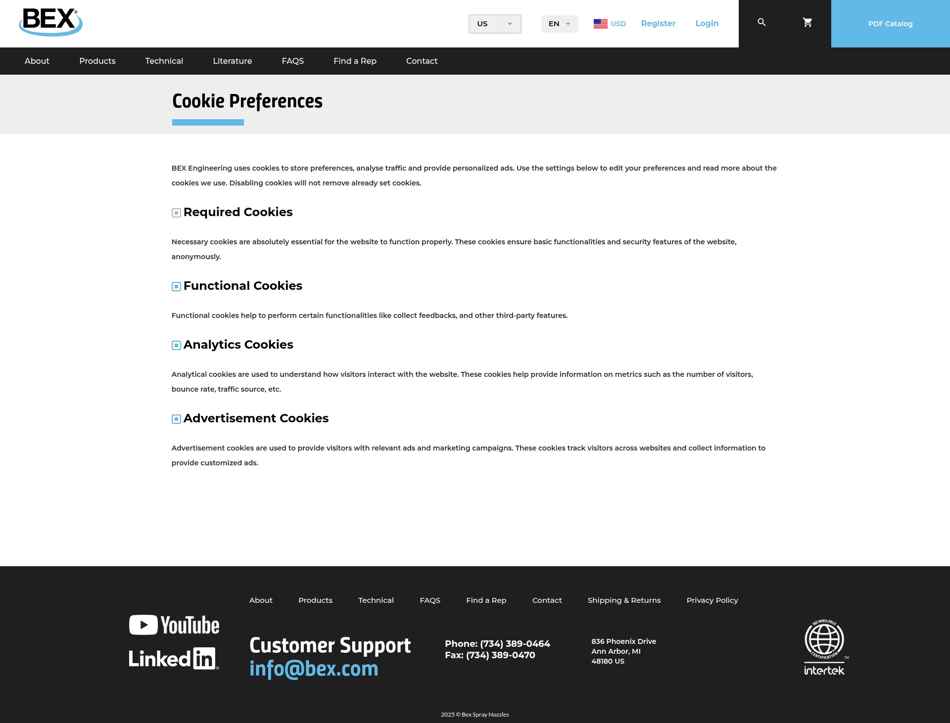 Screenshot of bex.com