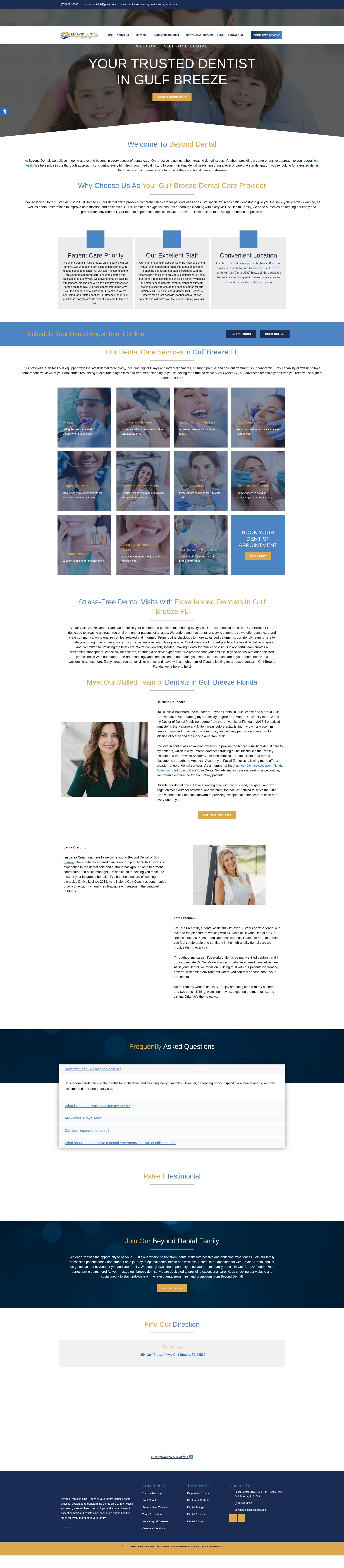 Screenshot of beyonddentalgb.com