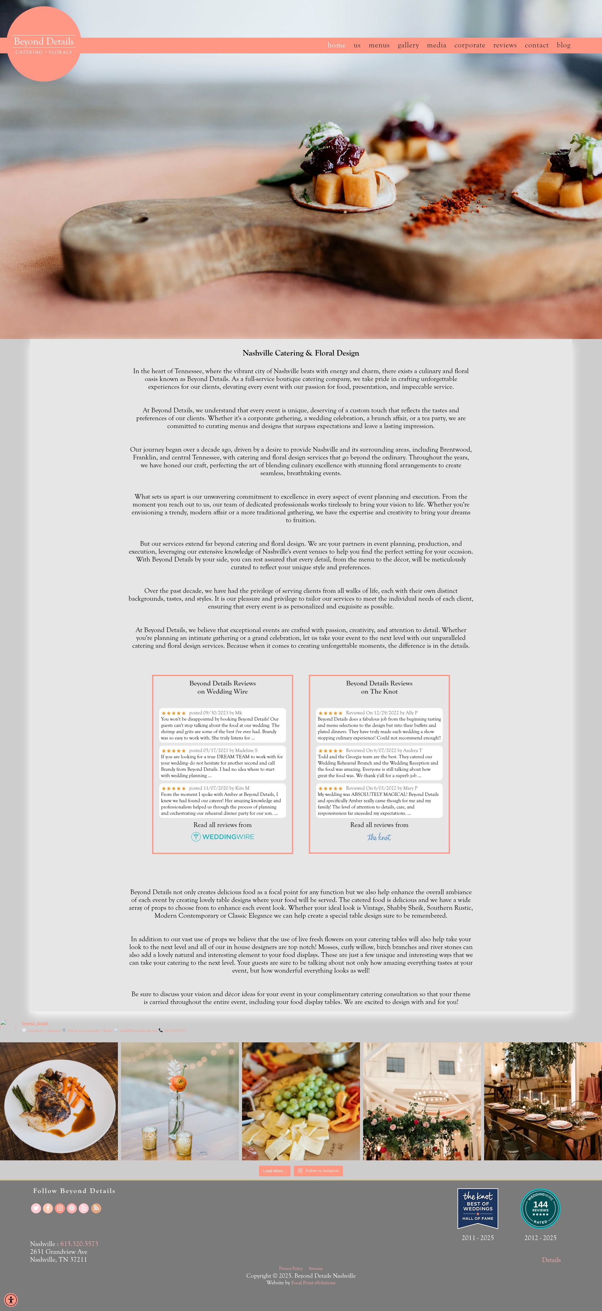 Screenshot of beyonddetailscatering.com
