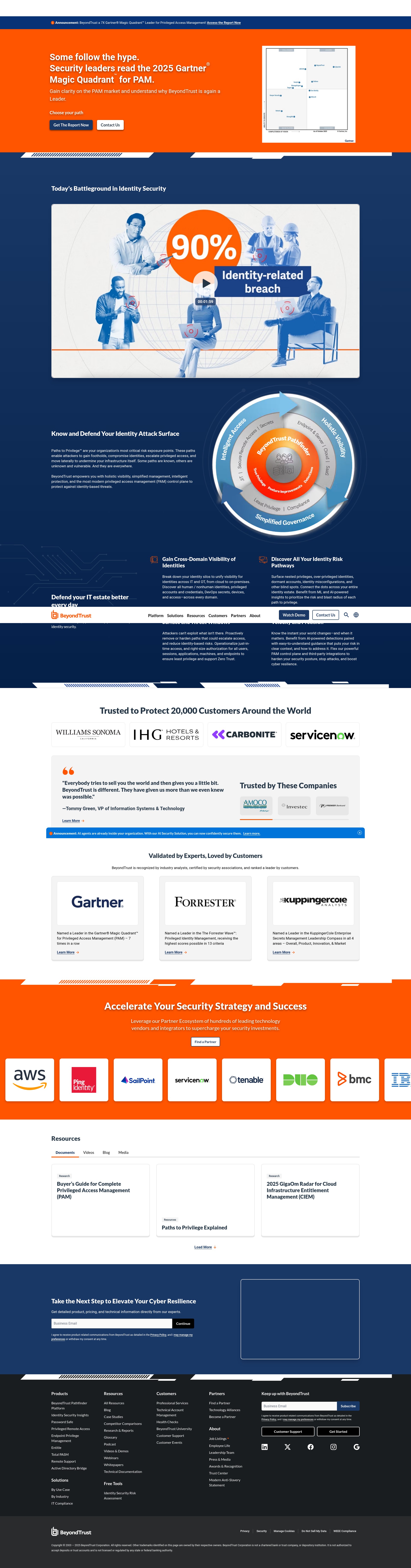 Screenshot of beyondtrust.com