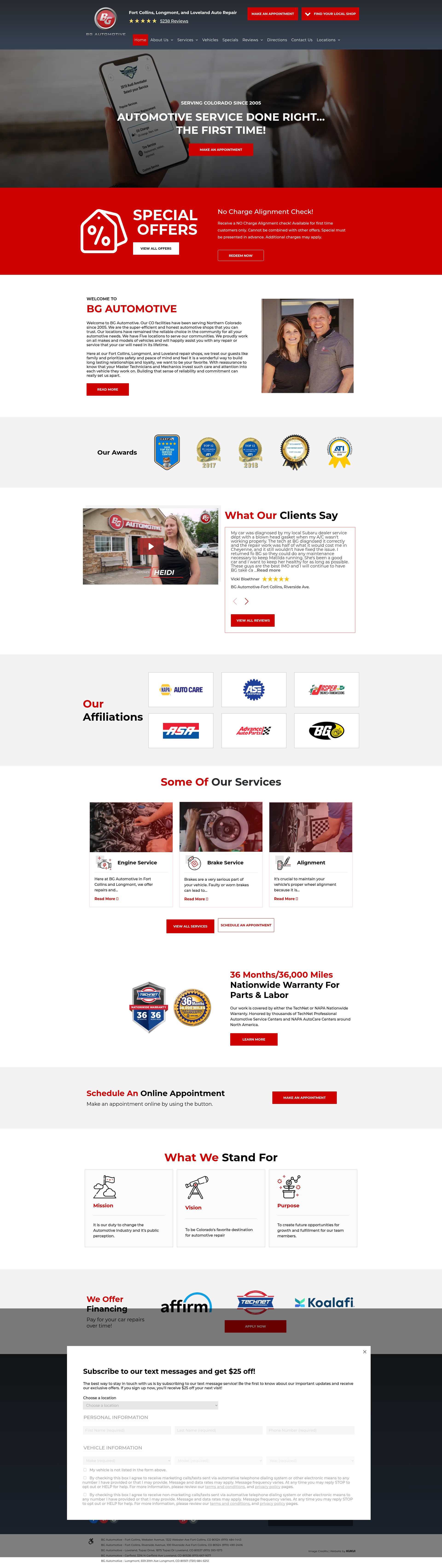 Screenshot of bgautomotiveinc.com