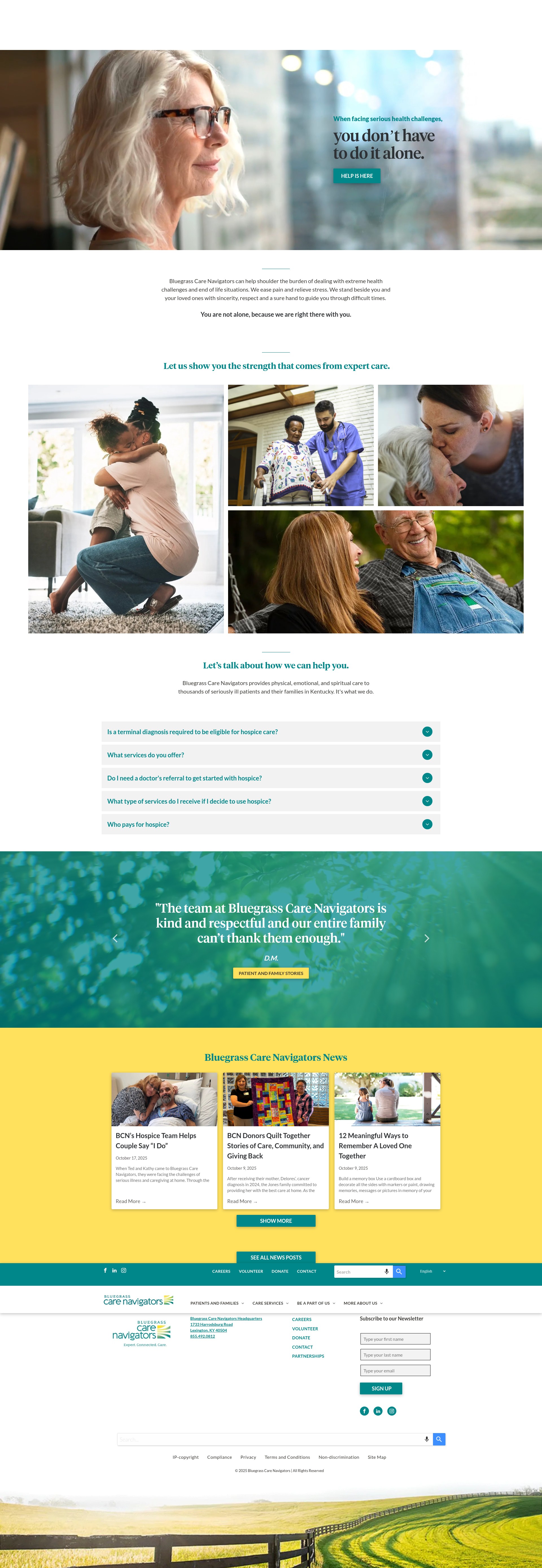 Screenshot of bgcarenav.org