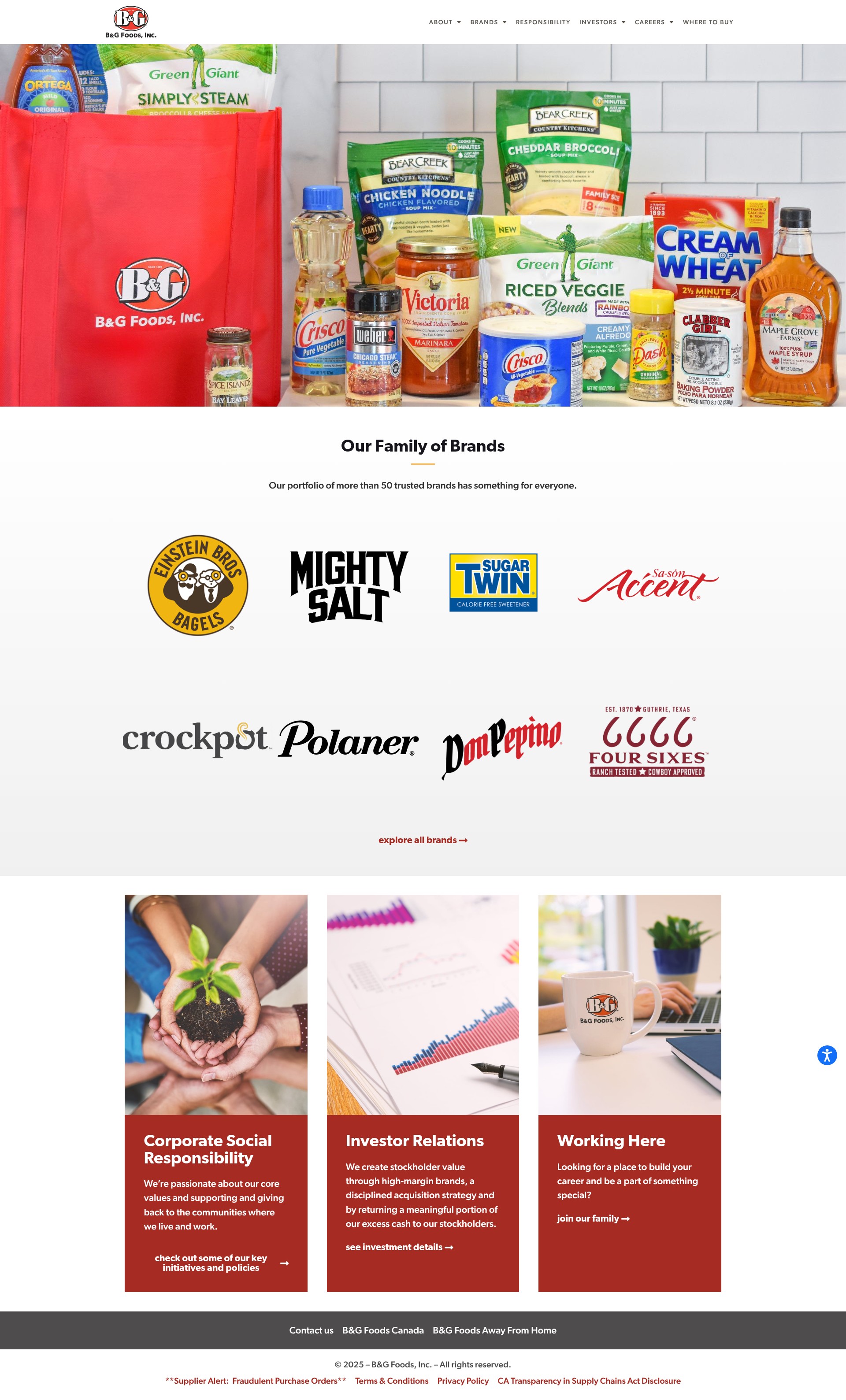 Screenshot of bgfoods.com