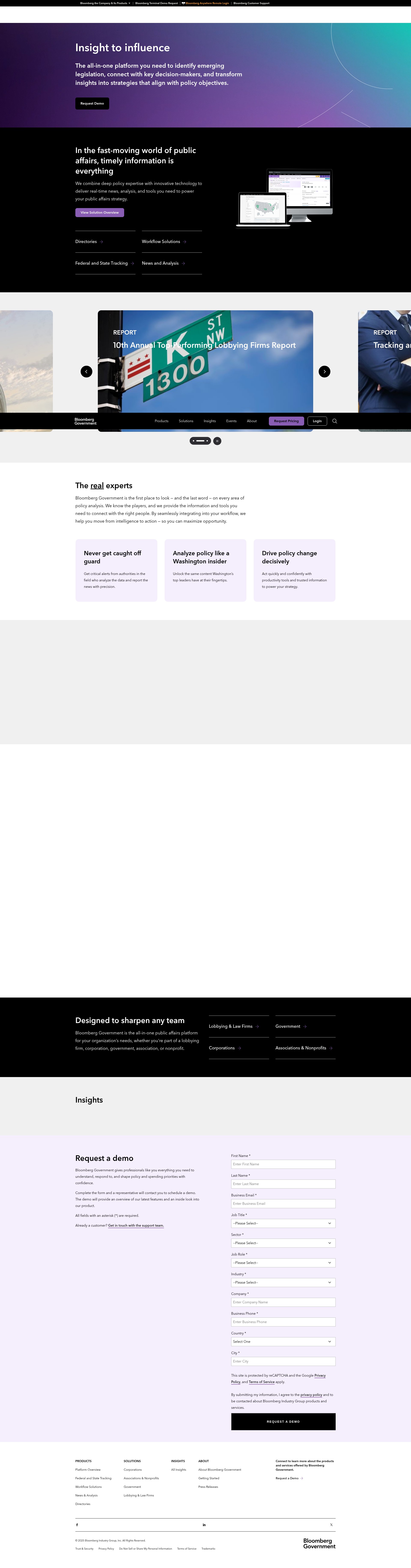 Screenshot of bgov.com