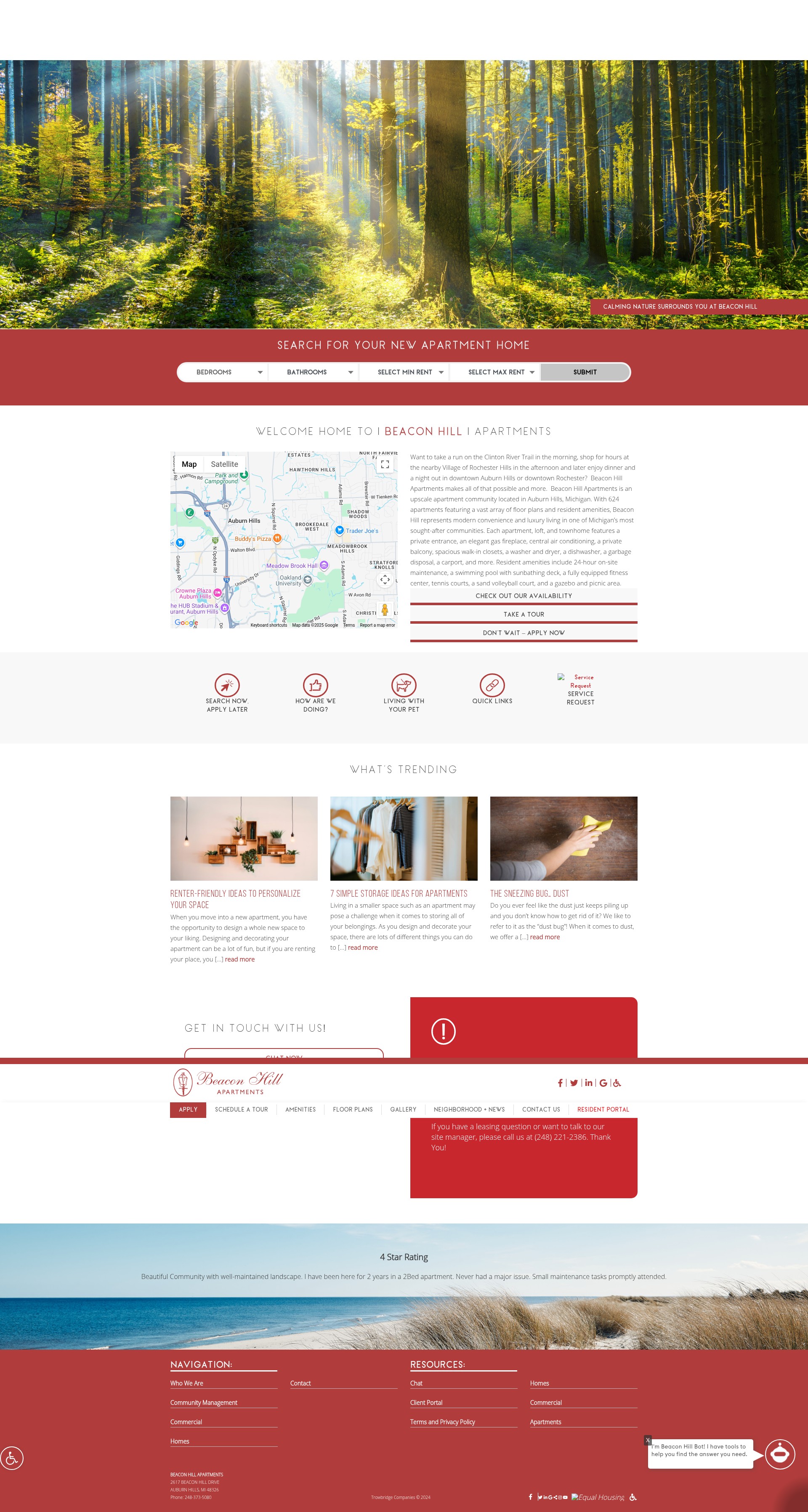 Screenshot of bhapts.com
