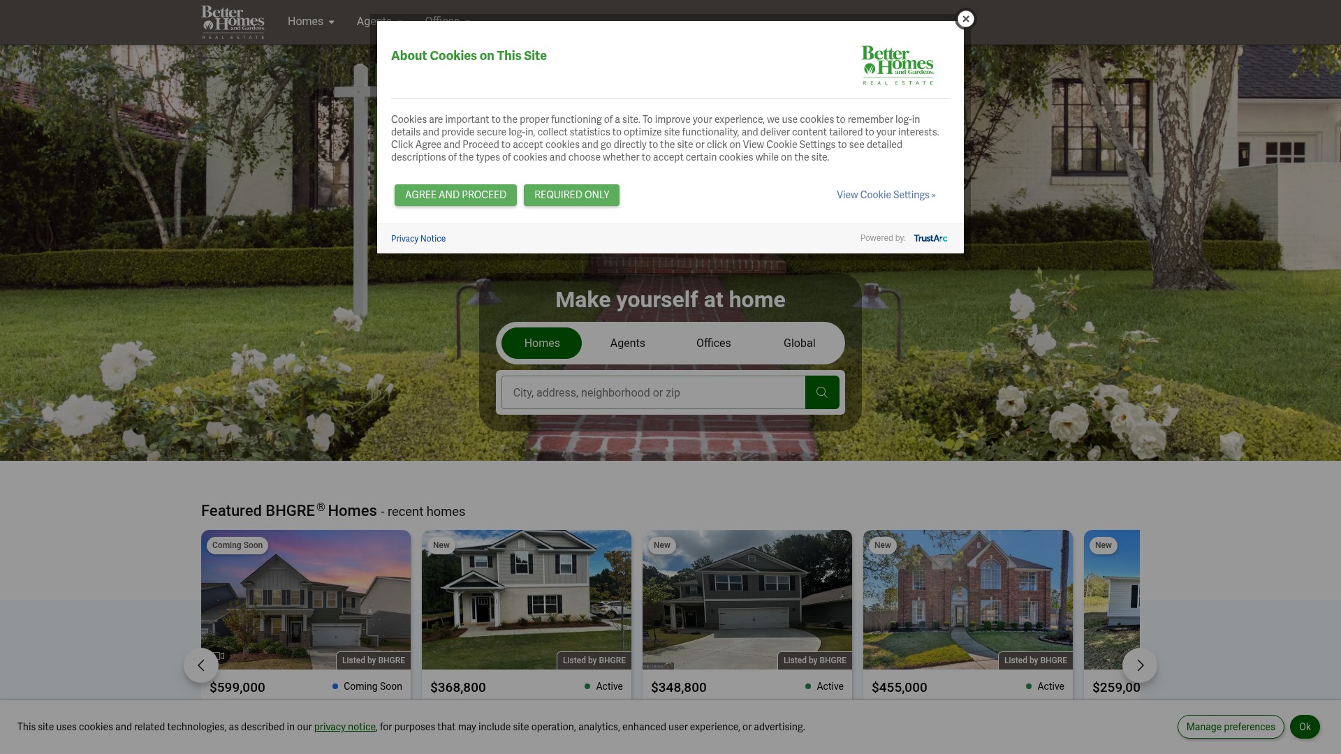 Screenshot of bhgre.com