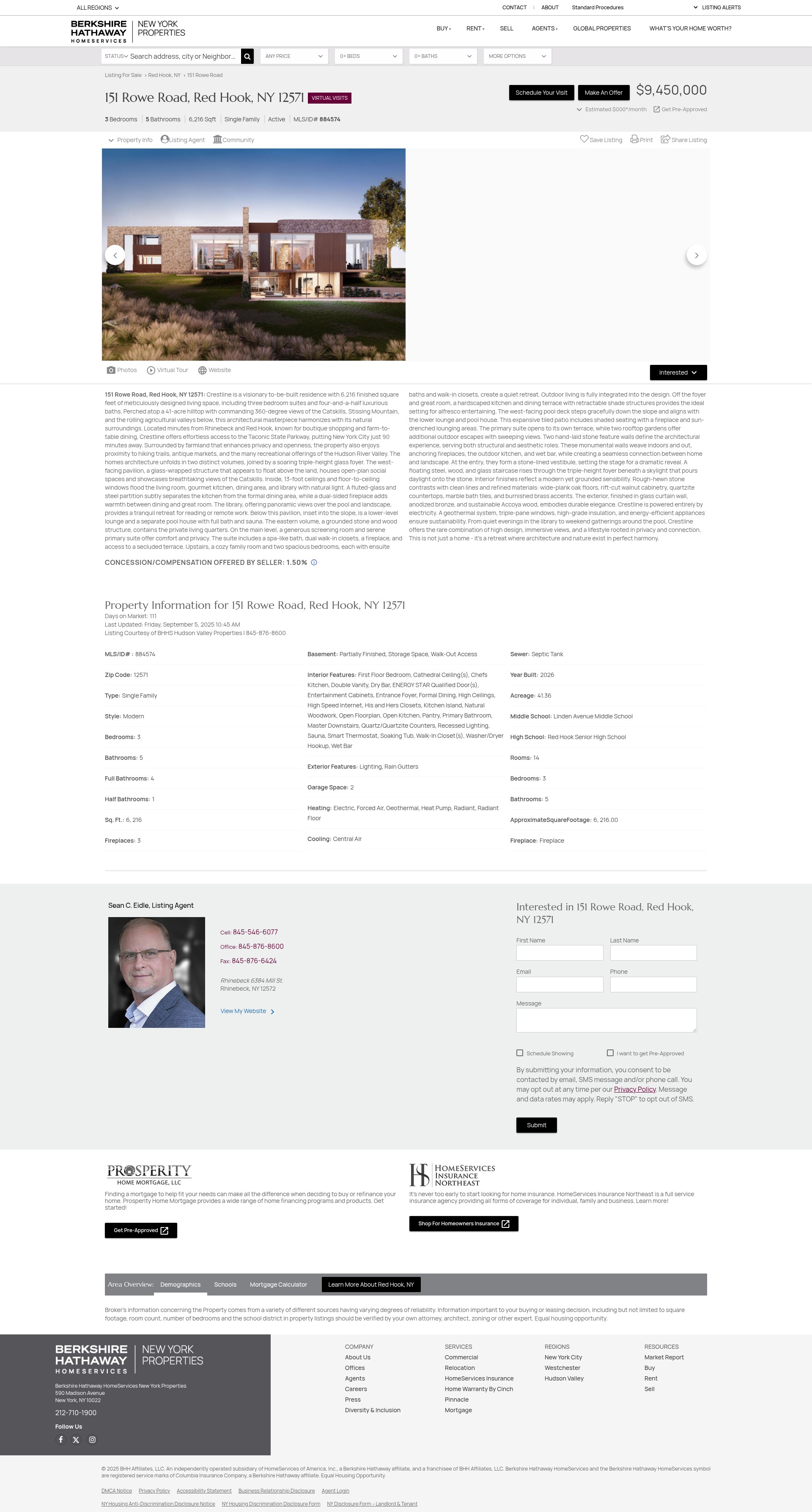 Screenshot of bhhsnyproperties.com