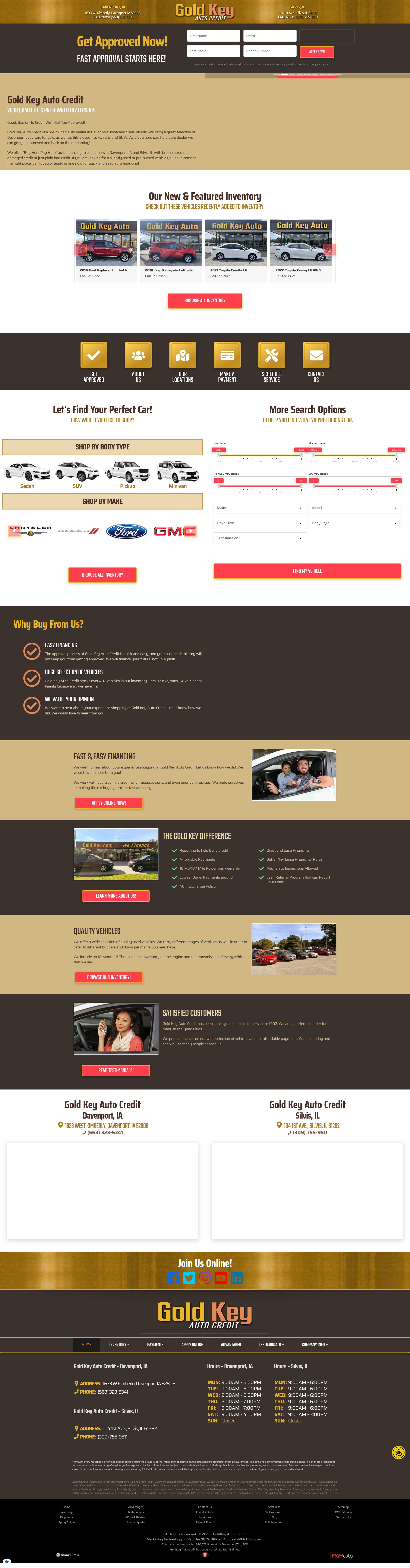 Screenshot of bhphusedcars.com
