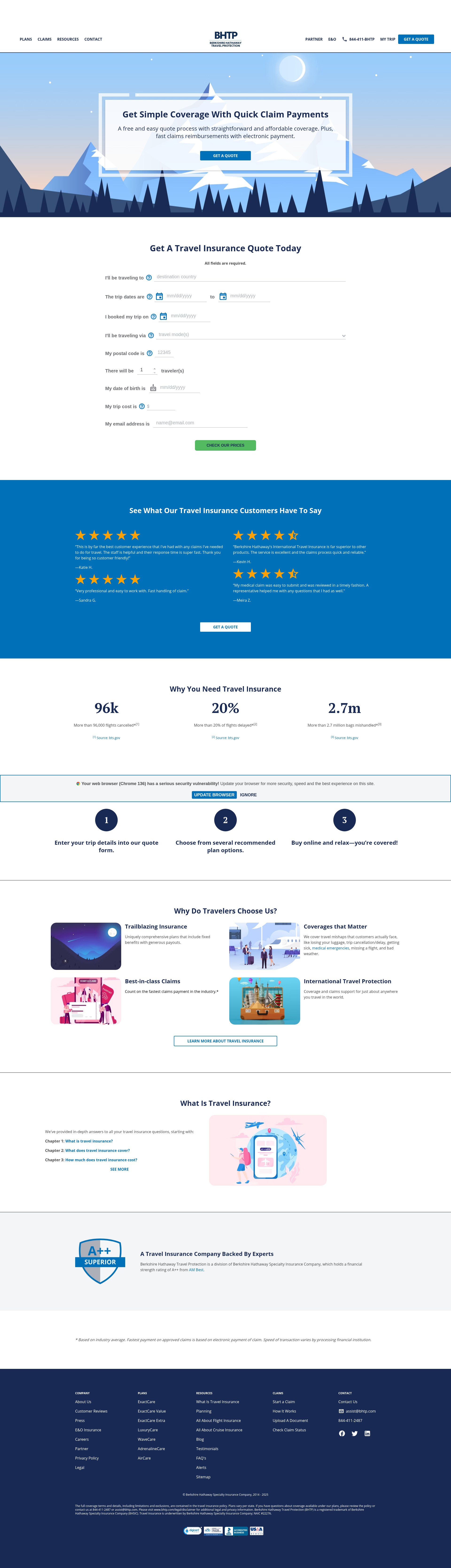 Screenshot of bhtp.com