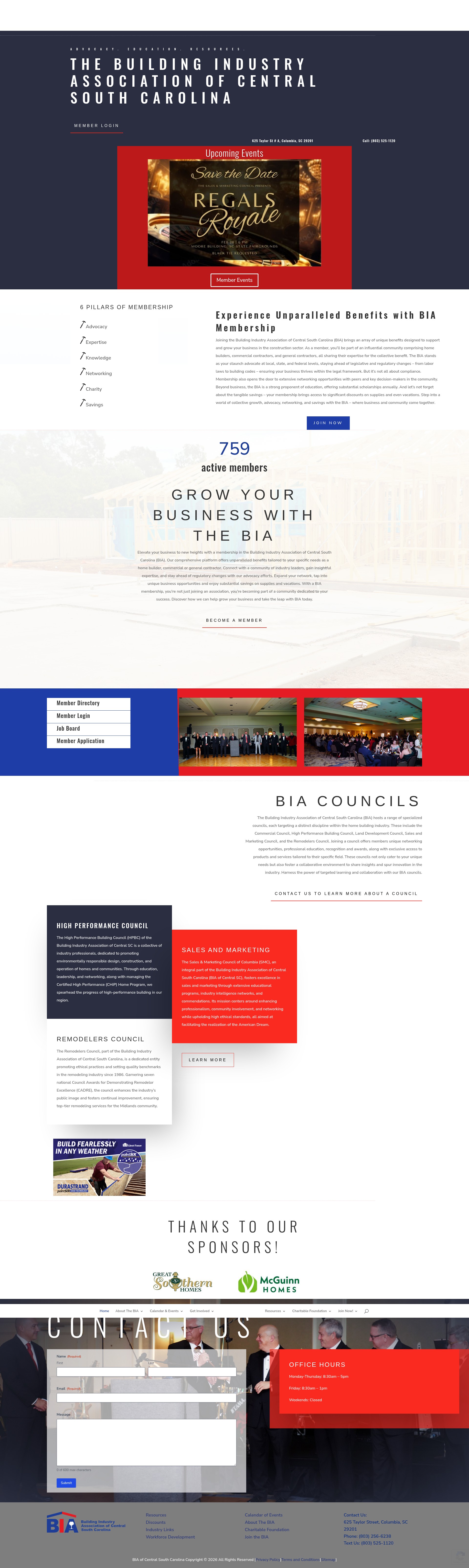 Screenshot of biaofcentralsc.com