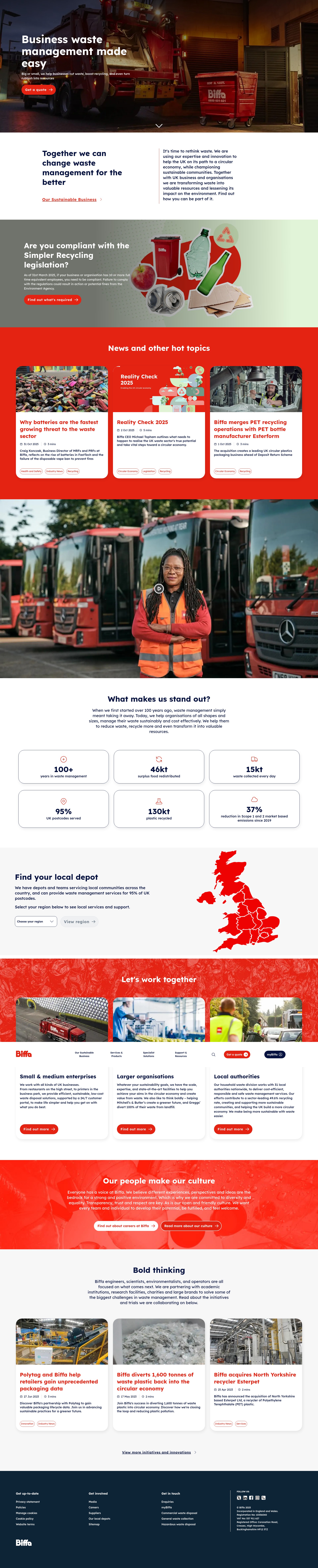Screenshot of biffa.co.uk