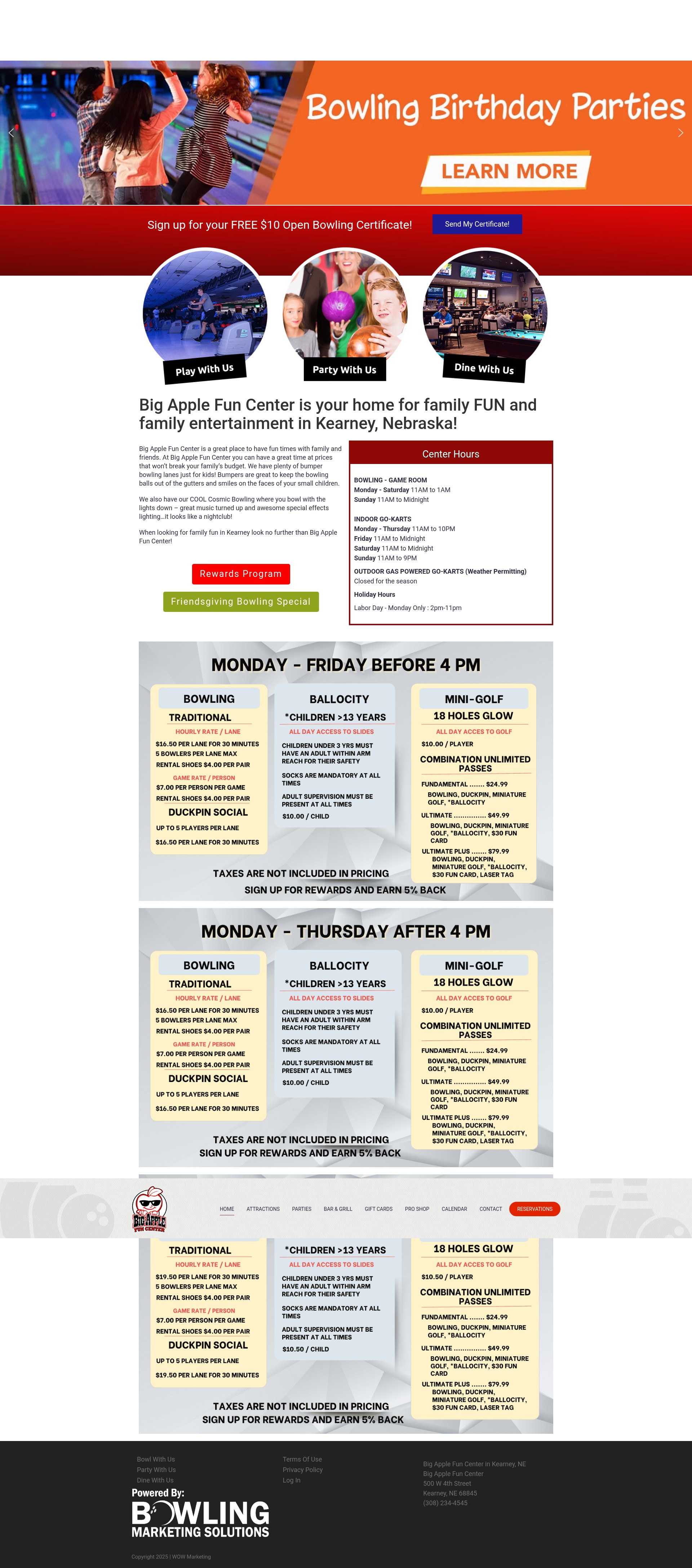 Screenshot of bigapplefuncenter.com