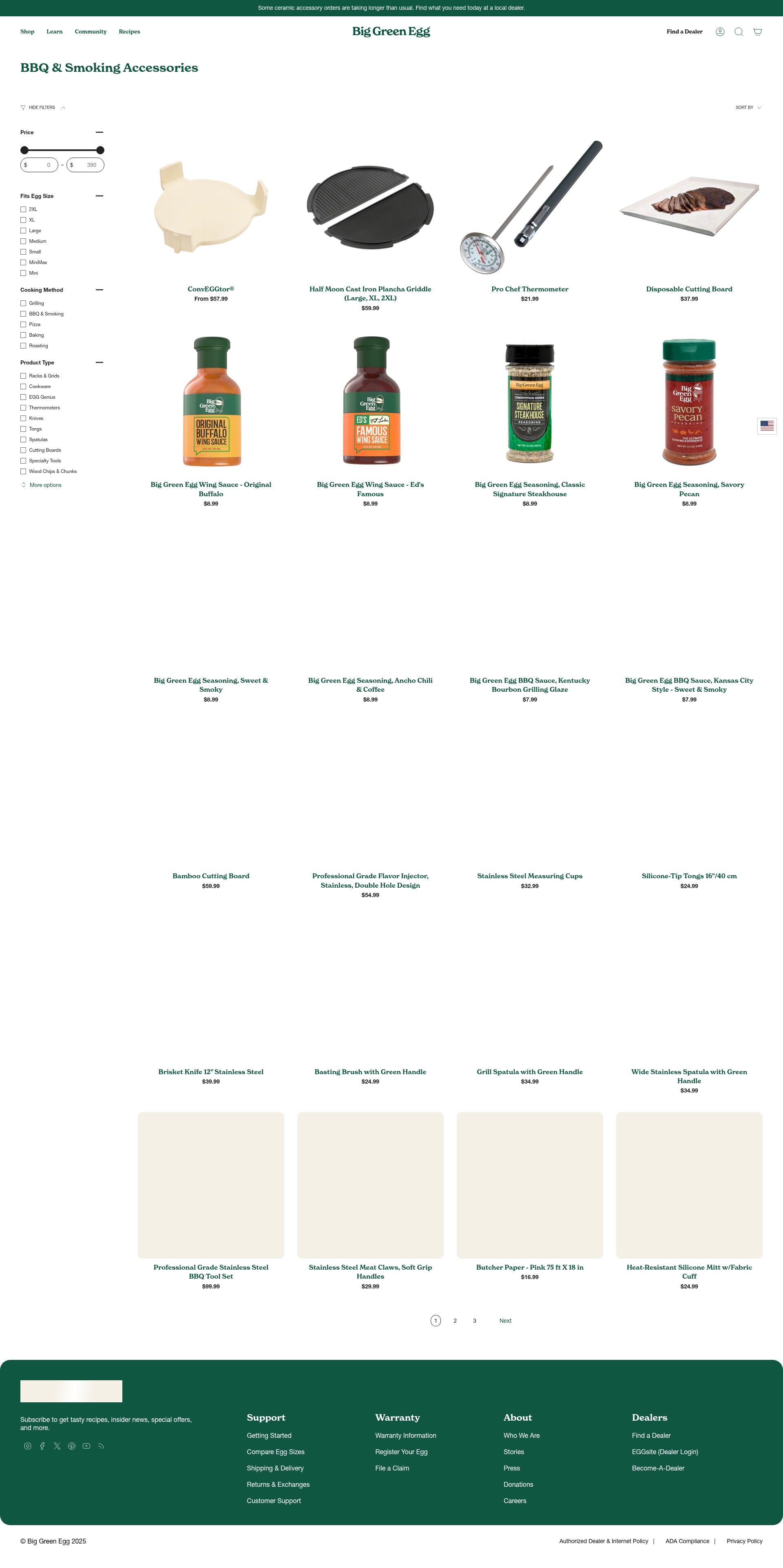 Screenshot of biggreenegg.com