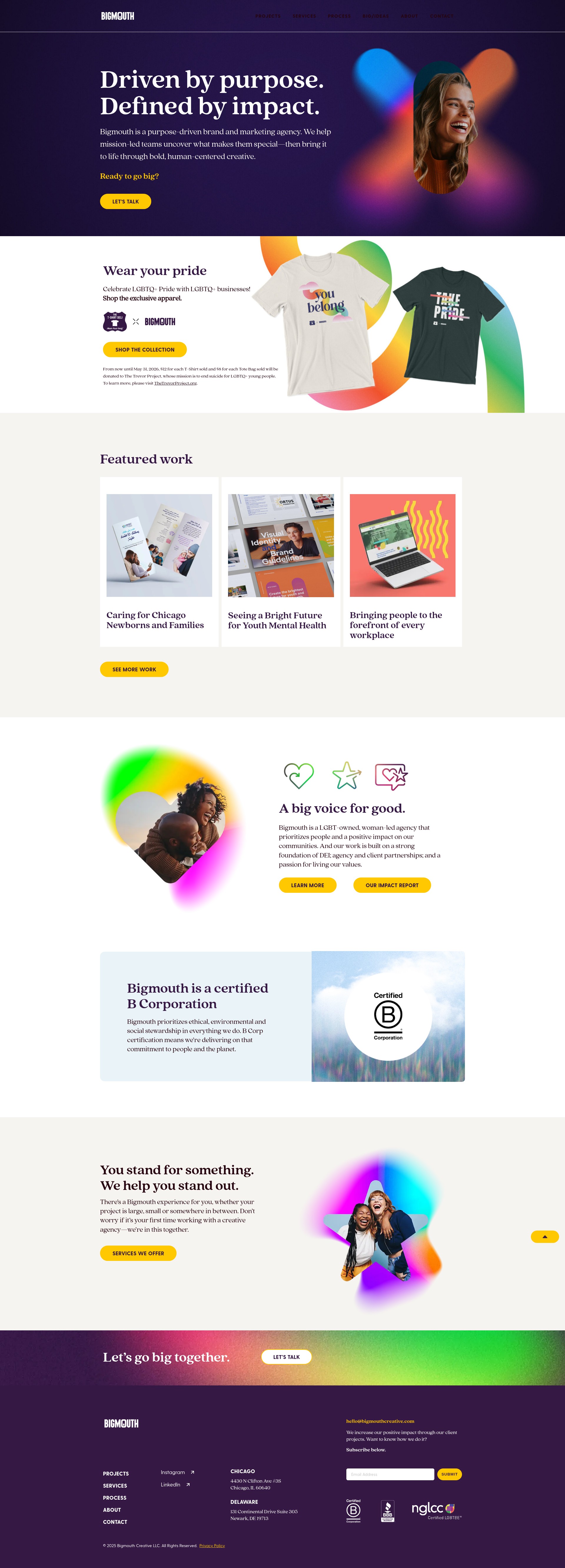 Screenshot of bigmouthcreative.com