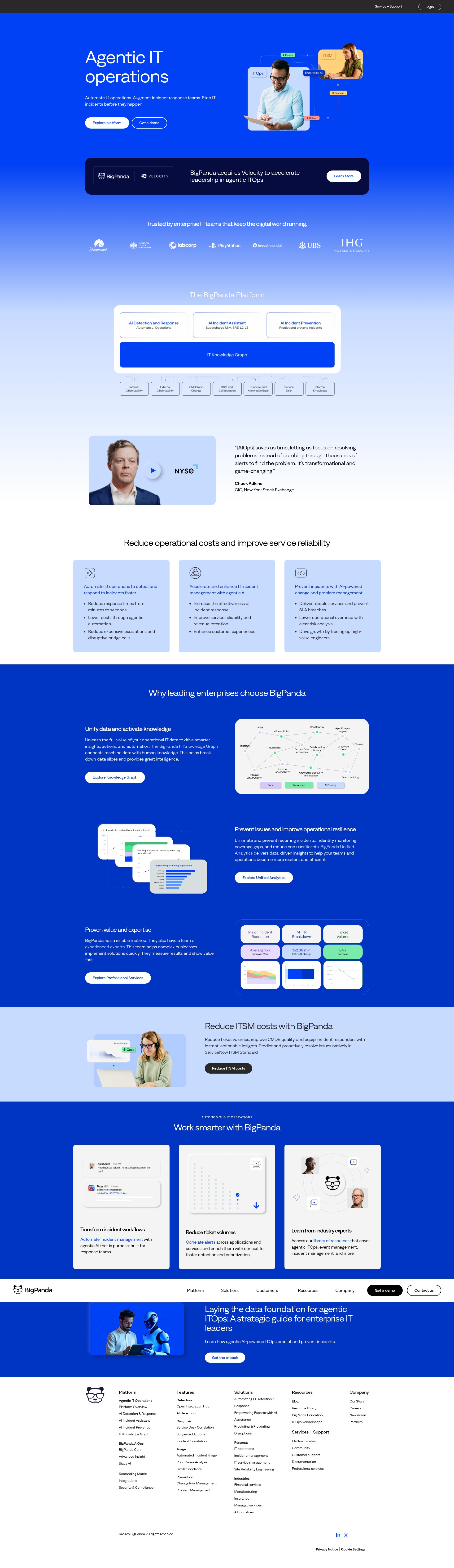 Screenshot of bigpanda.io