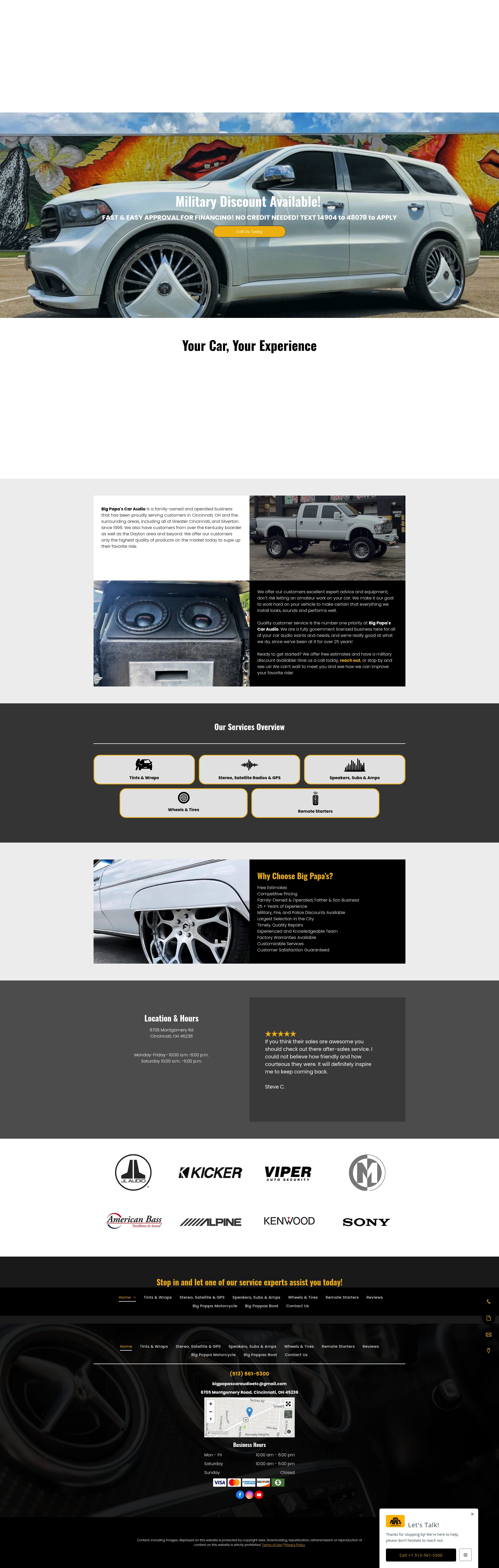 Screenshot of bigpapascaraudio.com