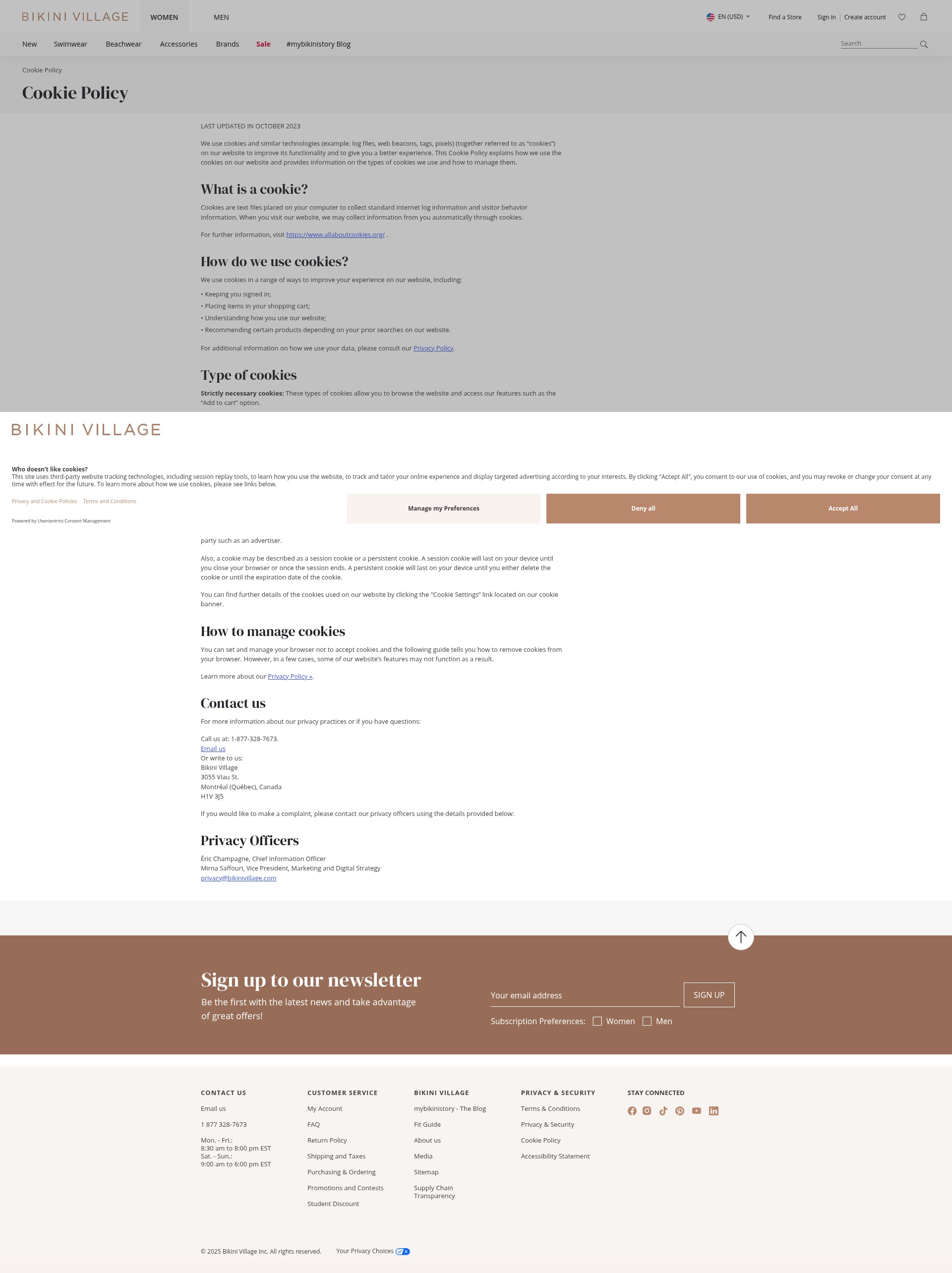 Screenshot of bikinivillage.com
