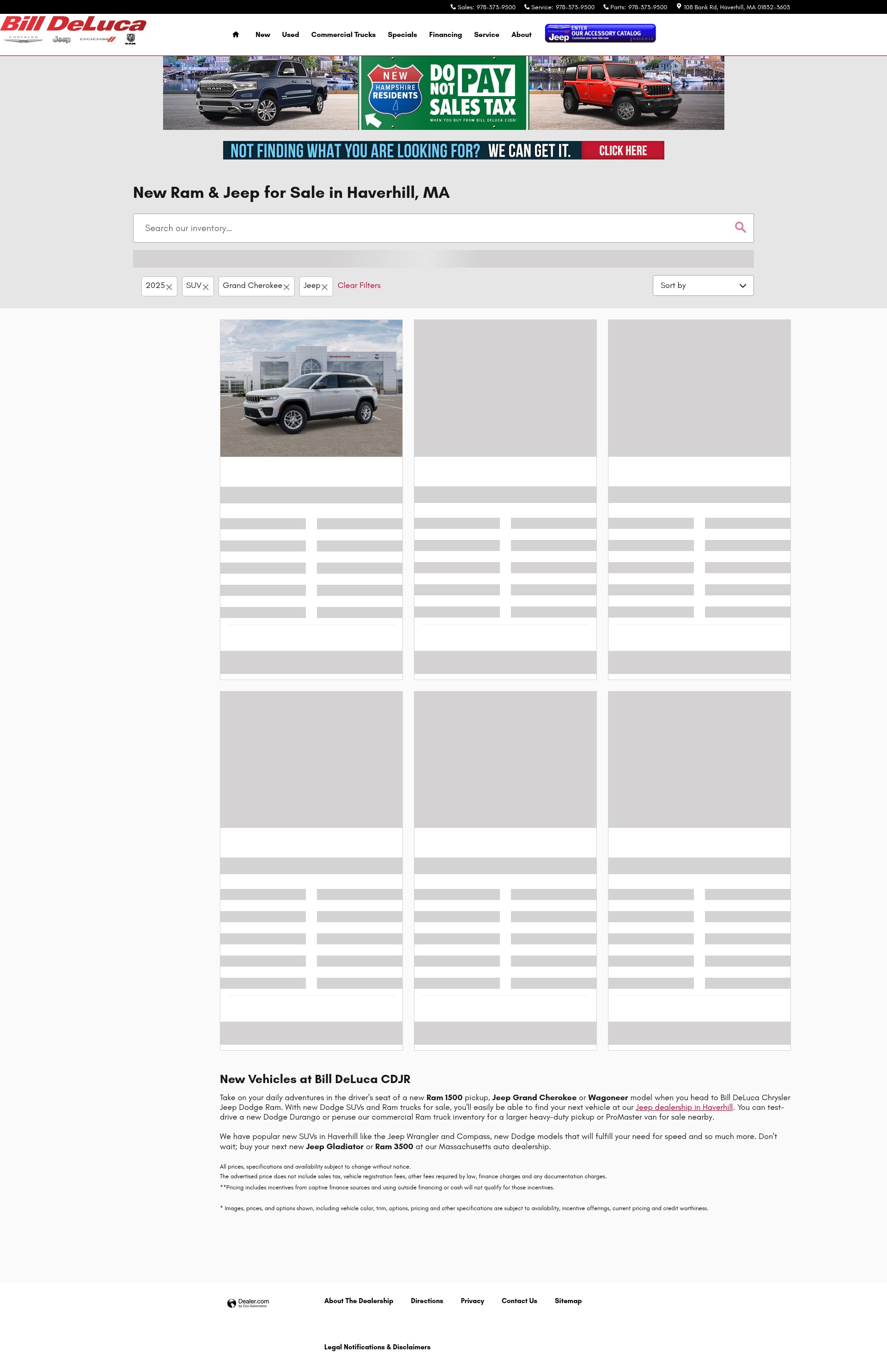 Screenshot of billdelucachryslerjeepdodge.net