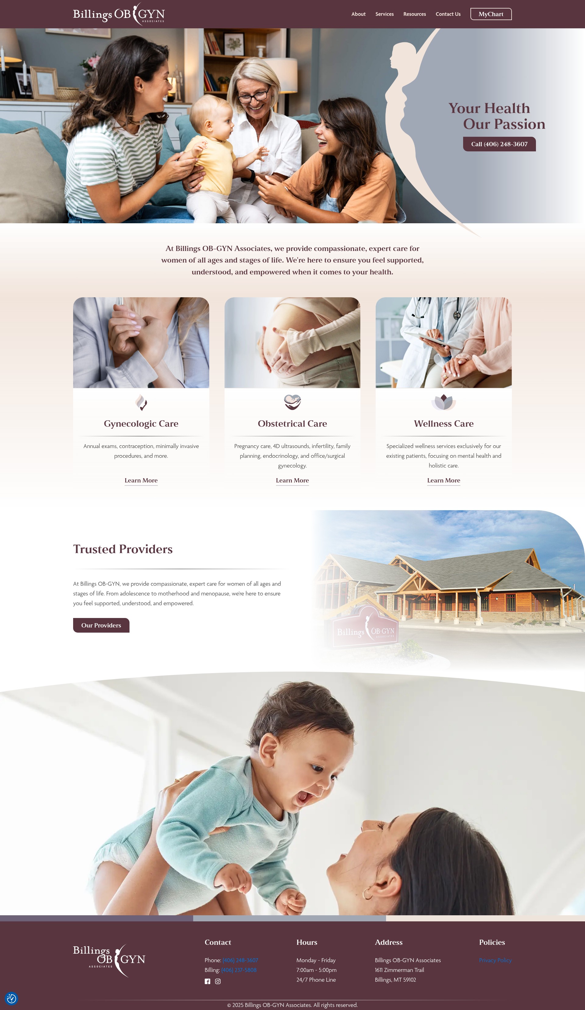 Screenshot of billings-obgyn.com